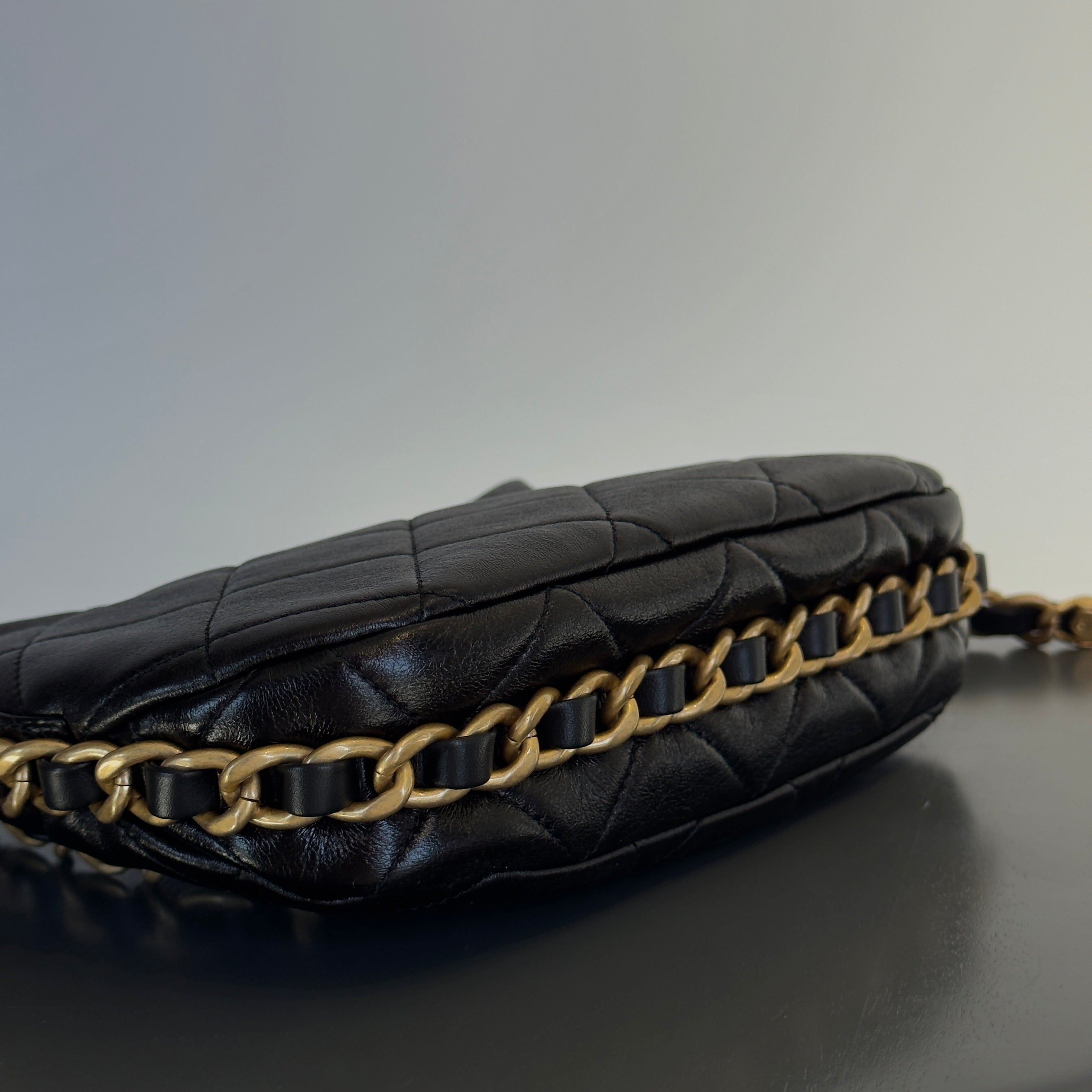 Chanel Quilted Lambskin Hobo With Adjustable Chain - Queen May