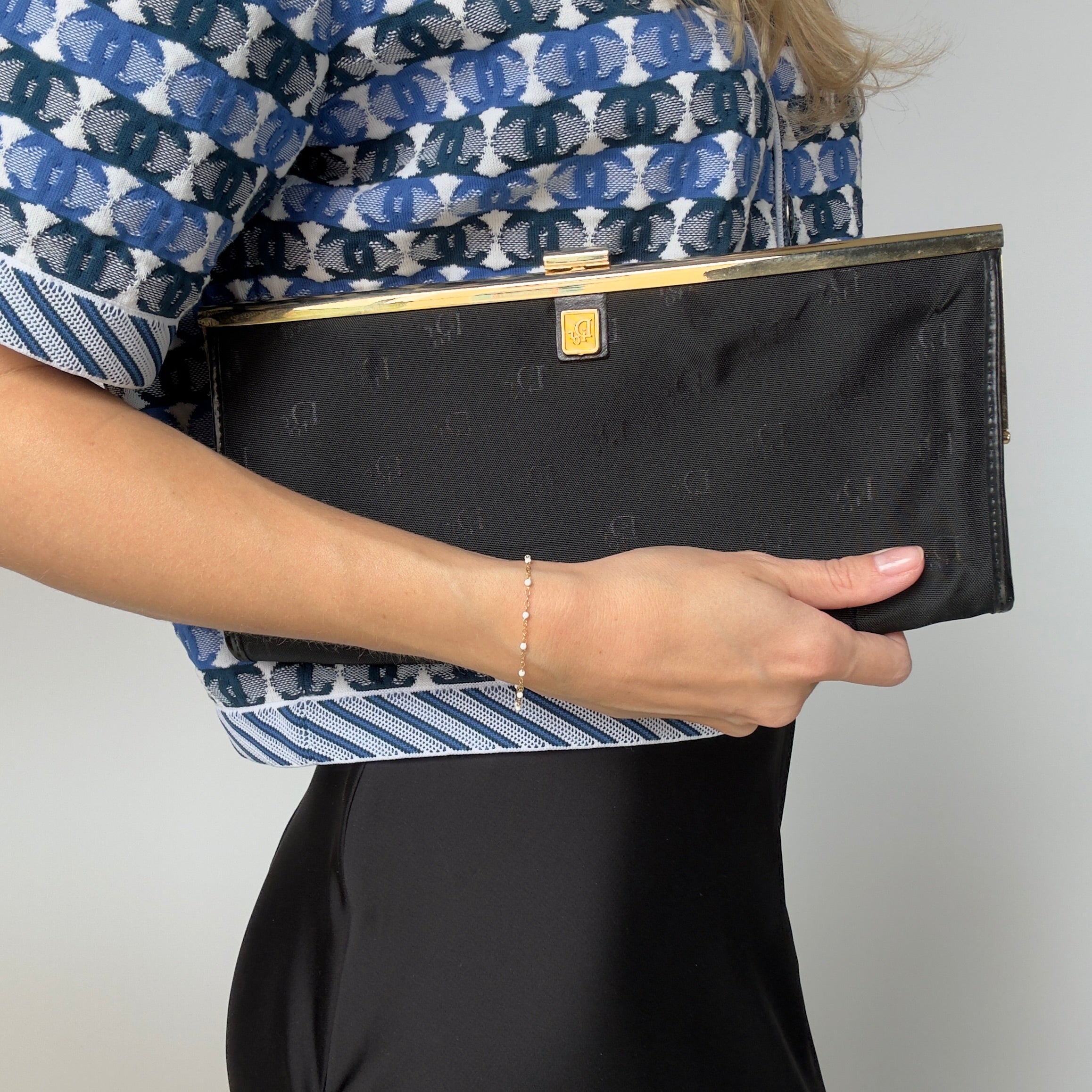 Vintage Dior Black Clutch - Queen May