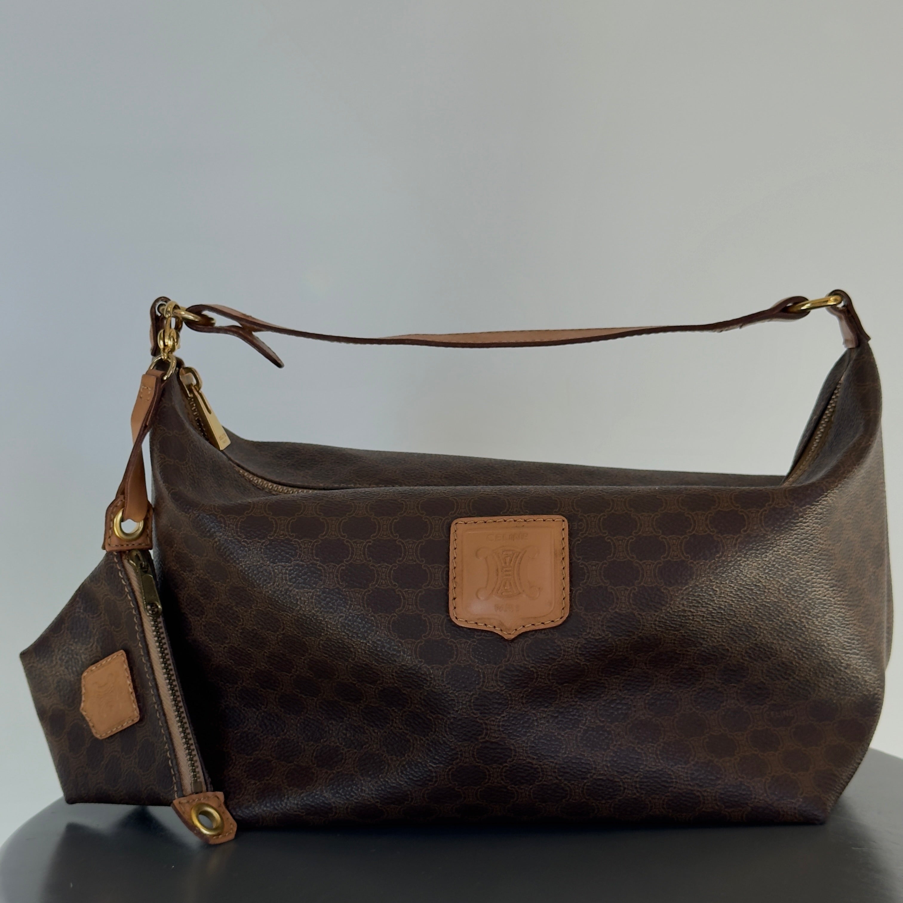 Celine Macadam Handbag With Mini Pouch - Queen May
