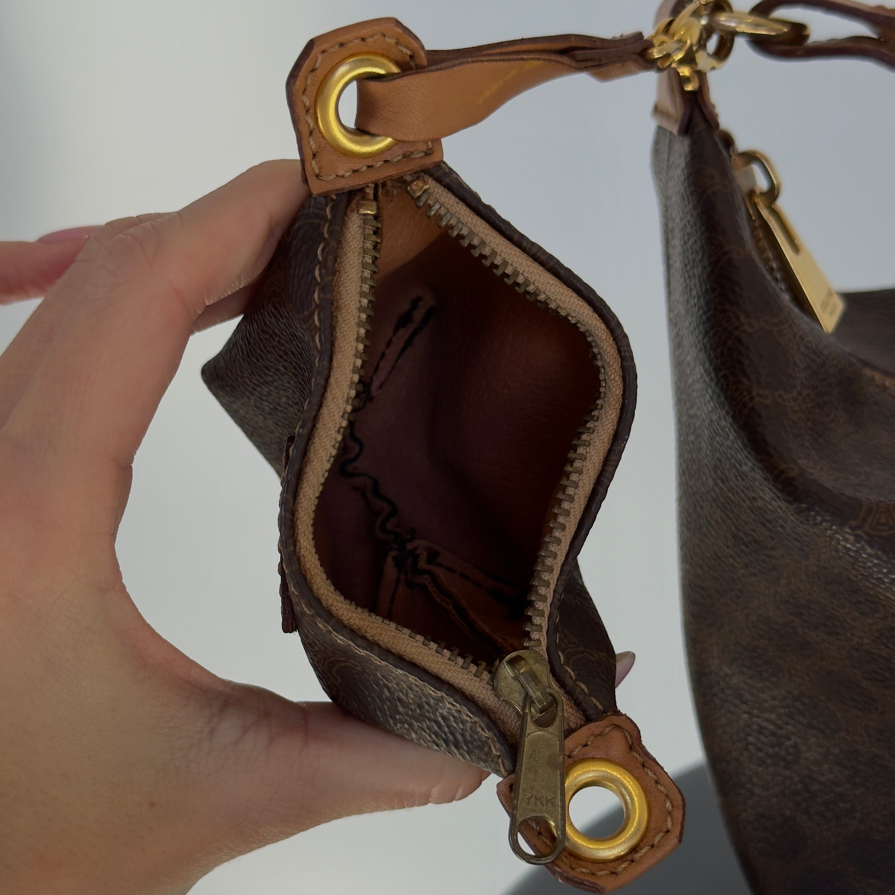Celine Macadam Handbag With Mini Pouch - Queen May