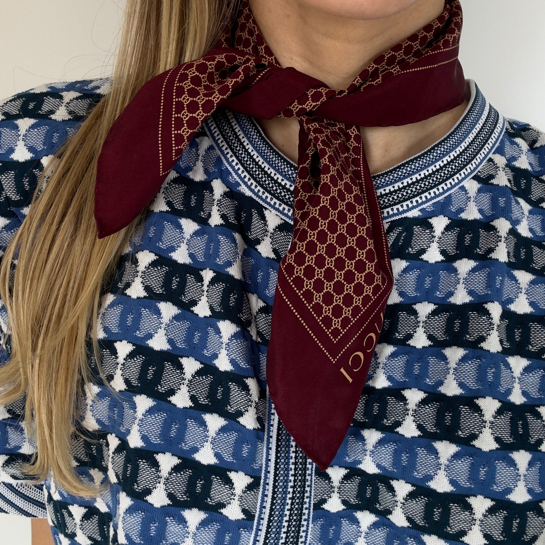 Vintage Gucci Silk Scarf - Queen May