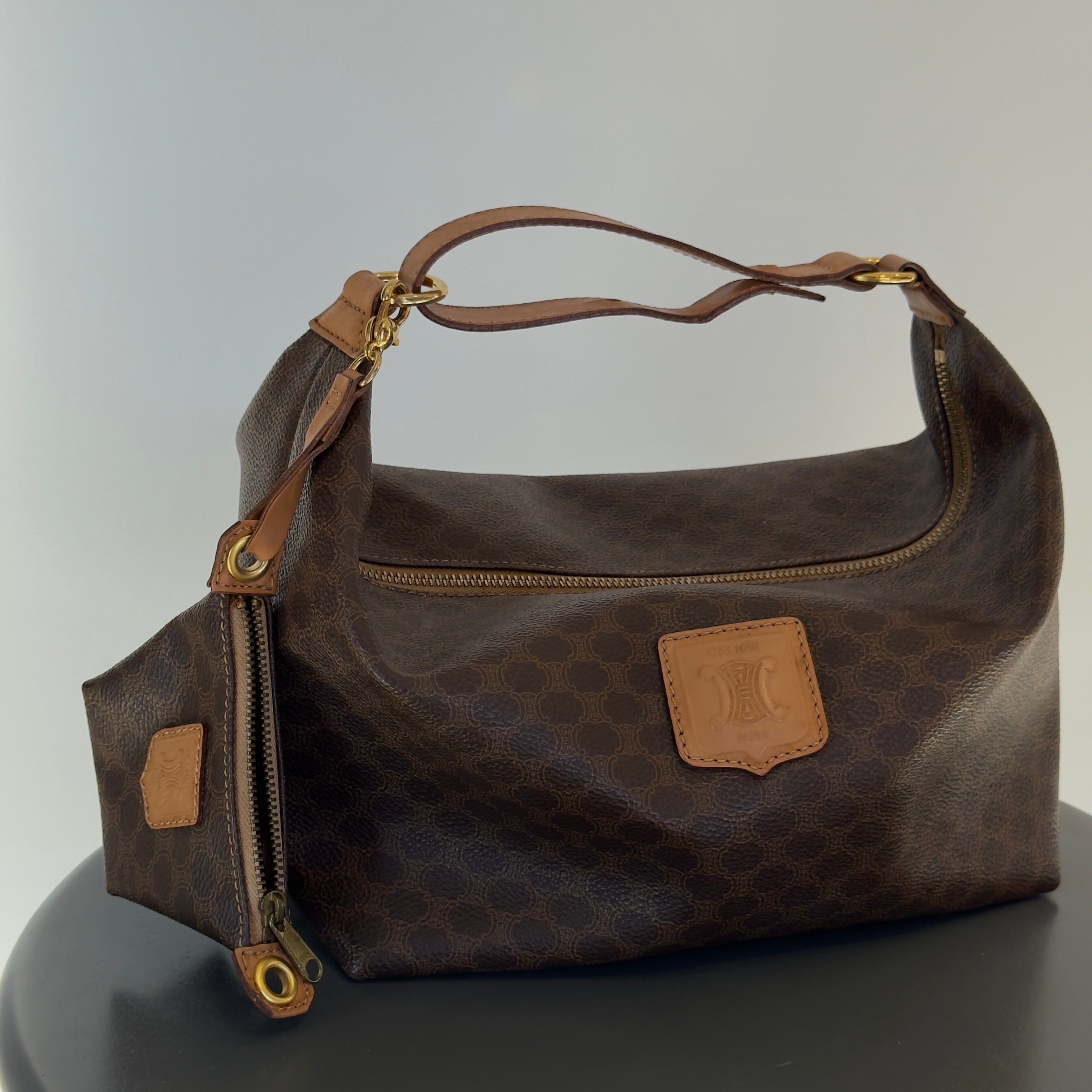 Celine Macadam Handbag With Mini Pouch - Queen May