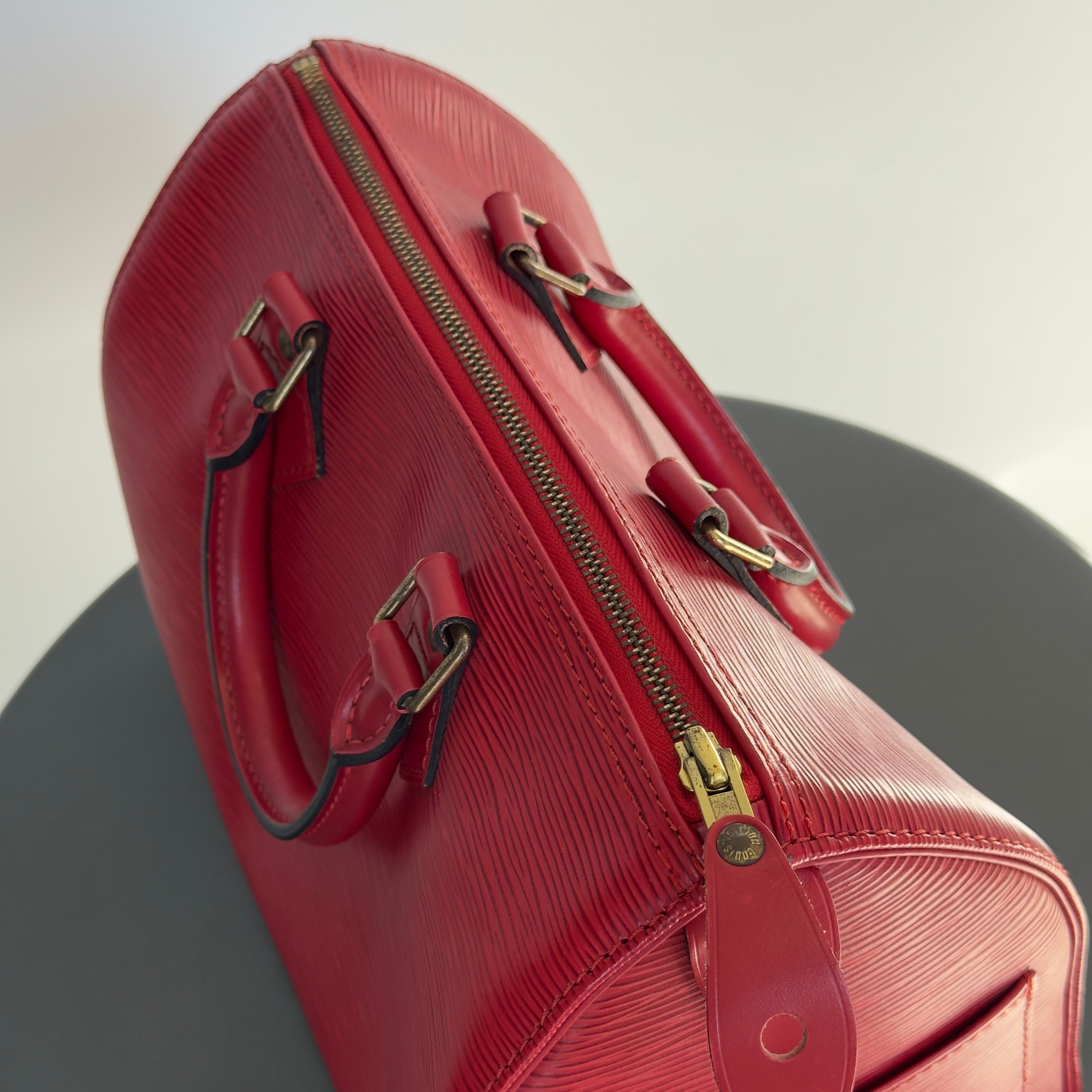 Louis Vuitton Red Epi Speedy 30 - Queen May