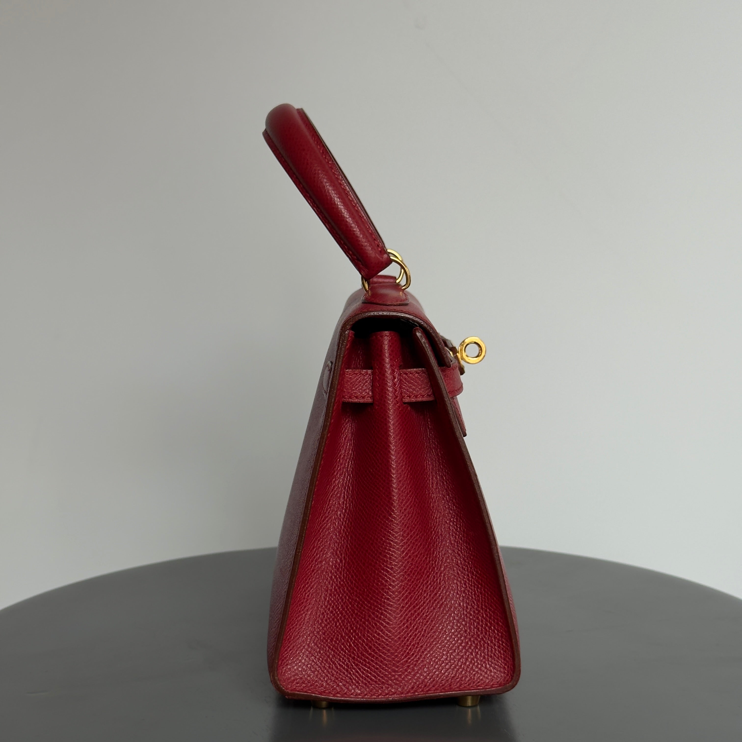 Ultra Rare Hermes Mini Kelly Courcheval Rouge Vif 20 - Queen May