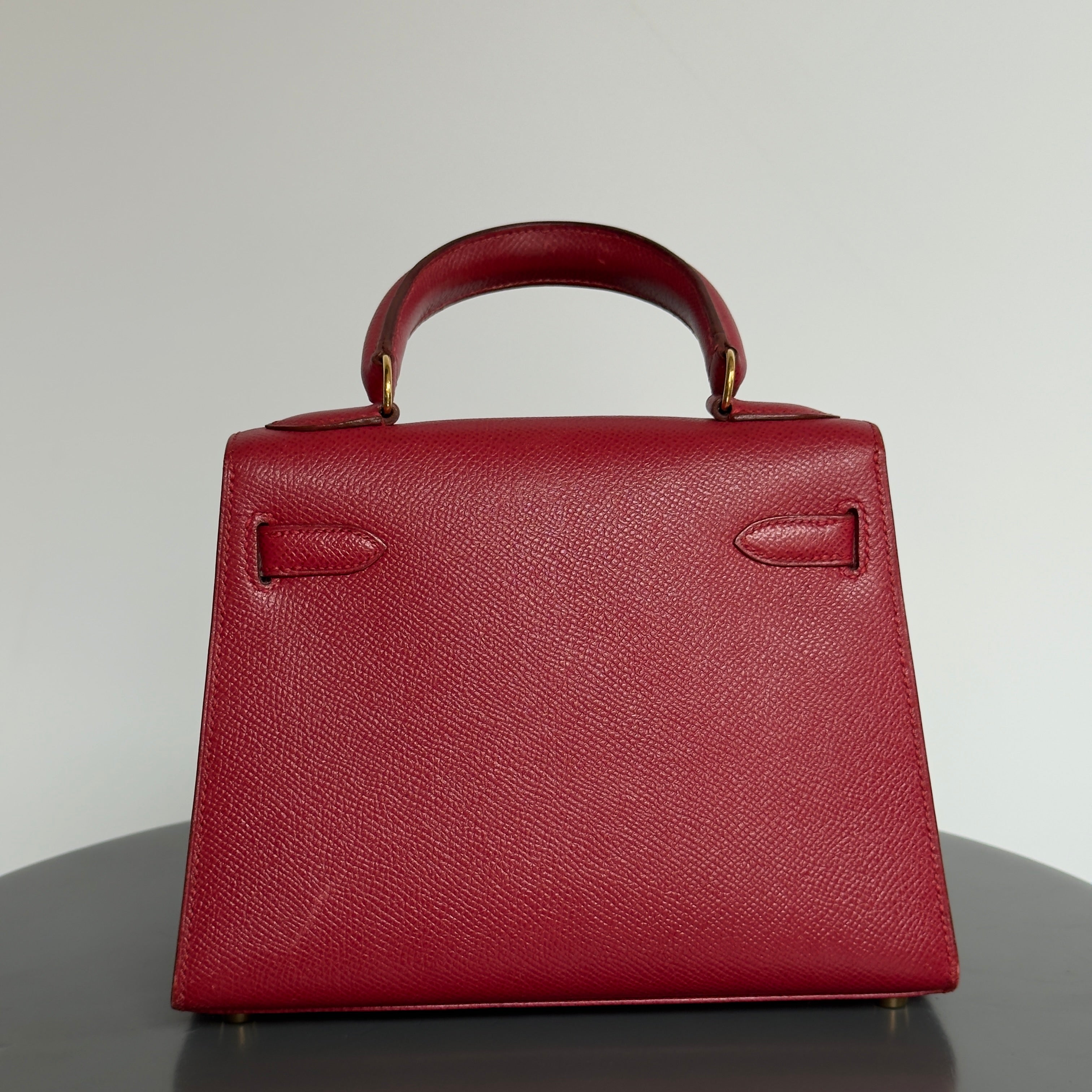 Ultra Rare Hermes Mini Kelly Courcheval Rouge Vif 20 - Queen May