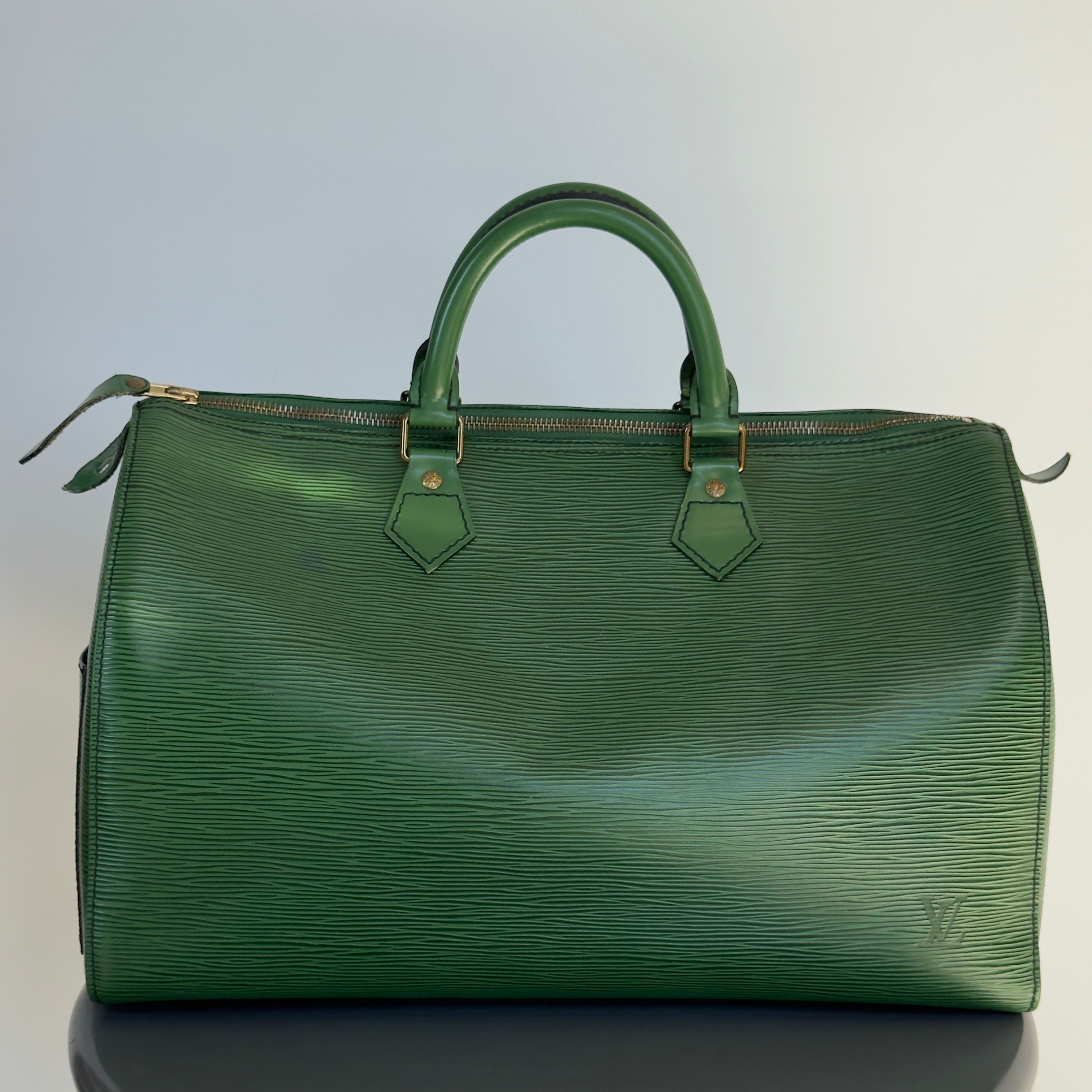 Louis Vuitton Rare Green Epi Leather Speedy 35 - Queen May