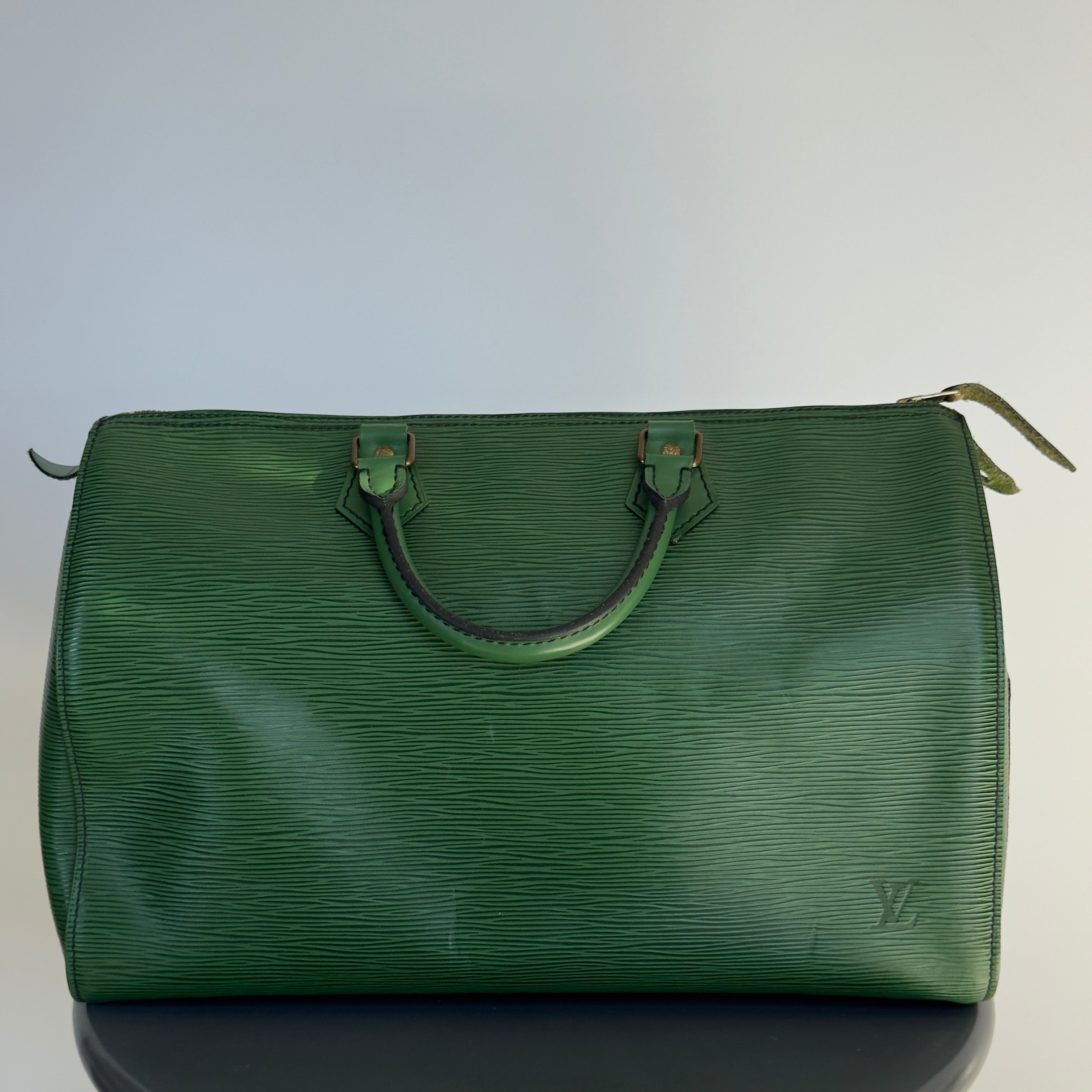 Louis Vuitton Rare Green Epi Leather Speedy 35 - Queen May