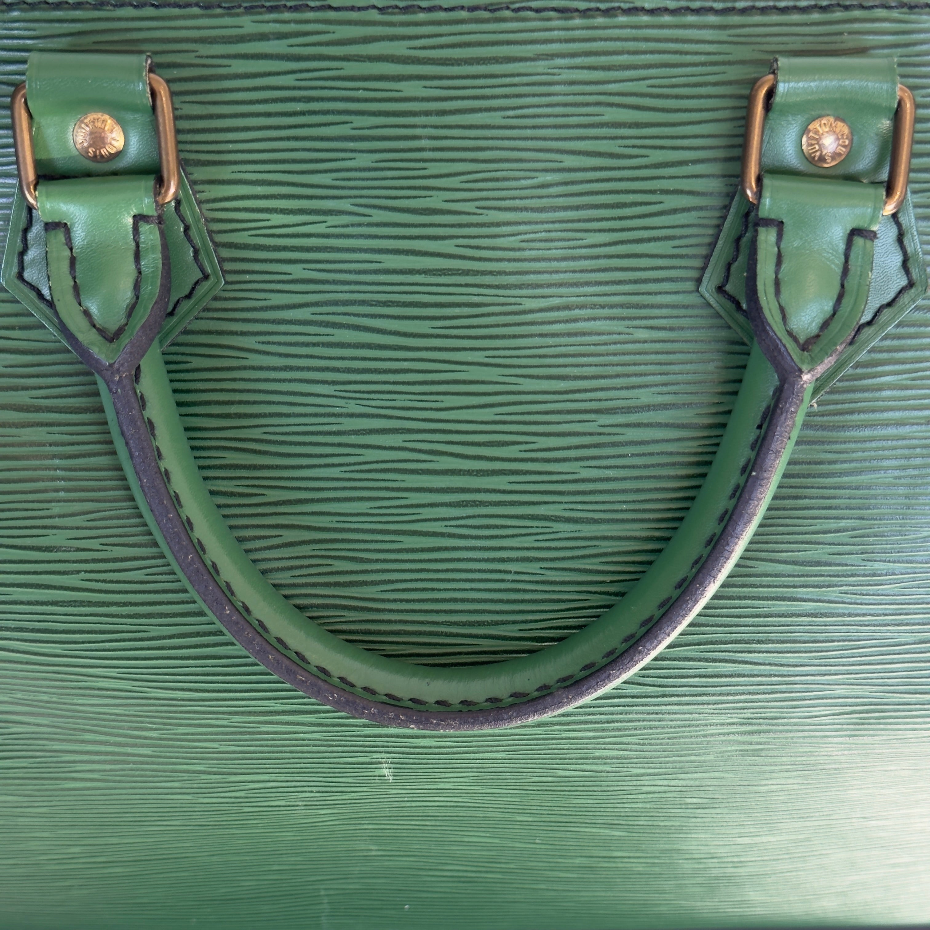 Louis Vuitton Rare Green Epi Leather Speedy 35 - Queen May