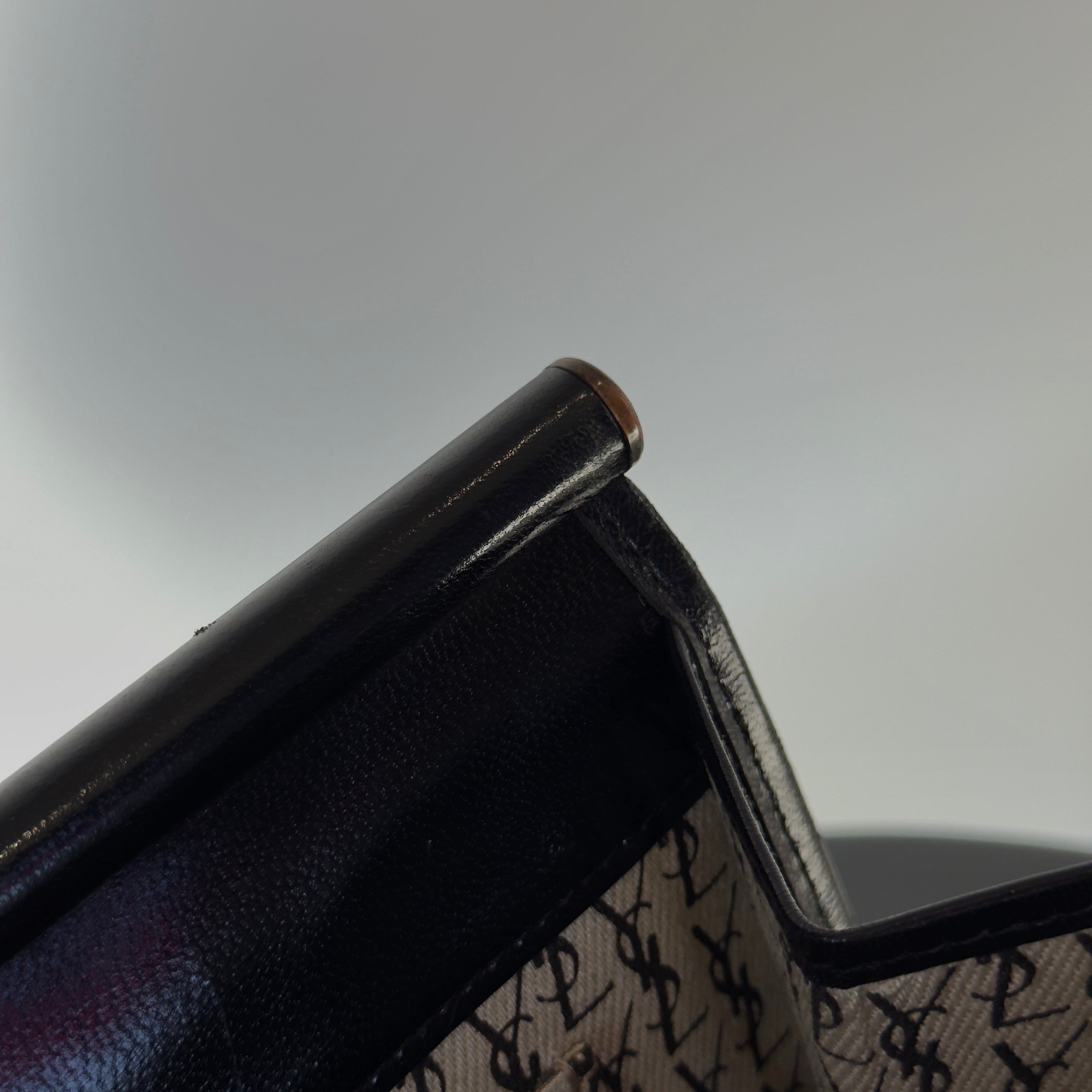 Vintage Yves Saint Laurent Black Clutch - Queen May