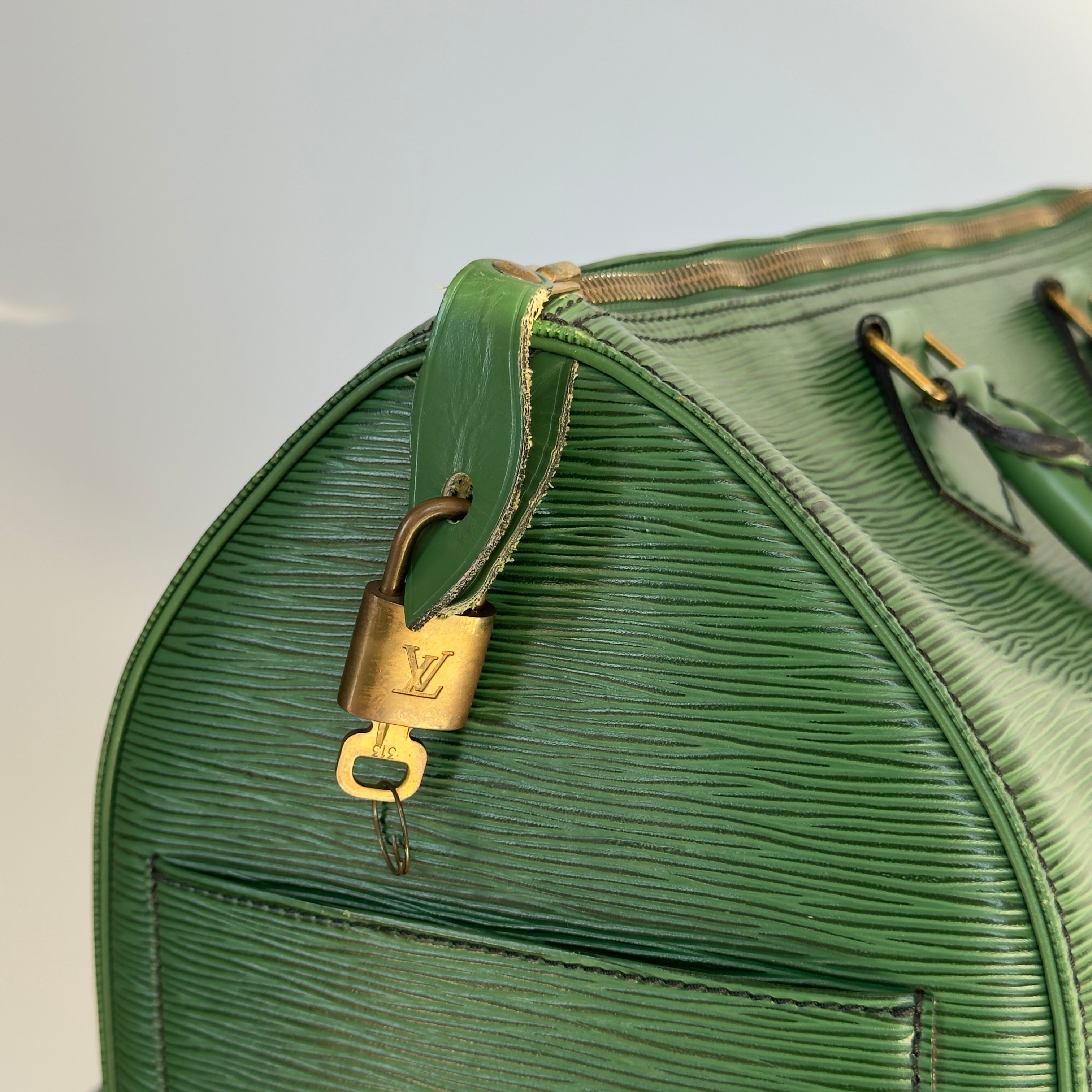 Louis Vuitton Rare Green Epi Leather Speedy 35 - Queen May