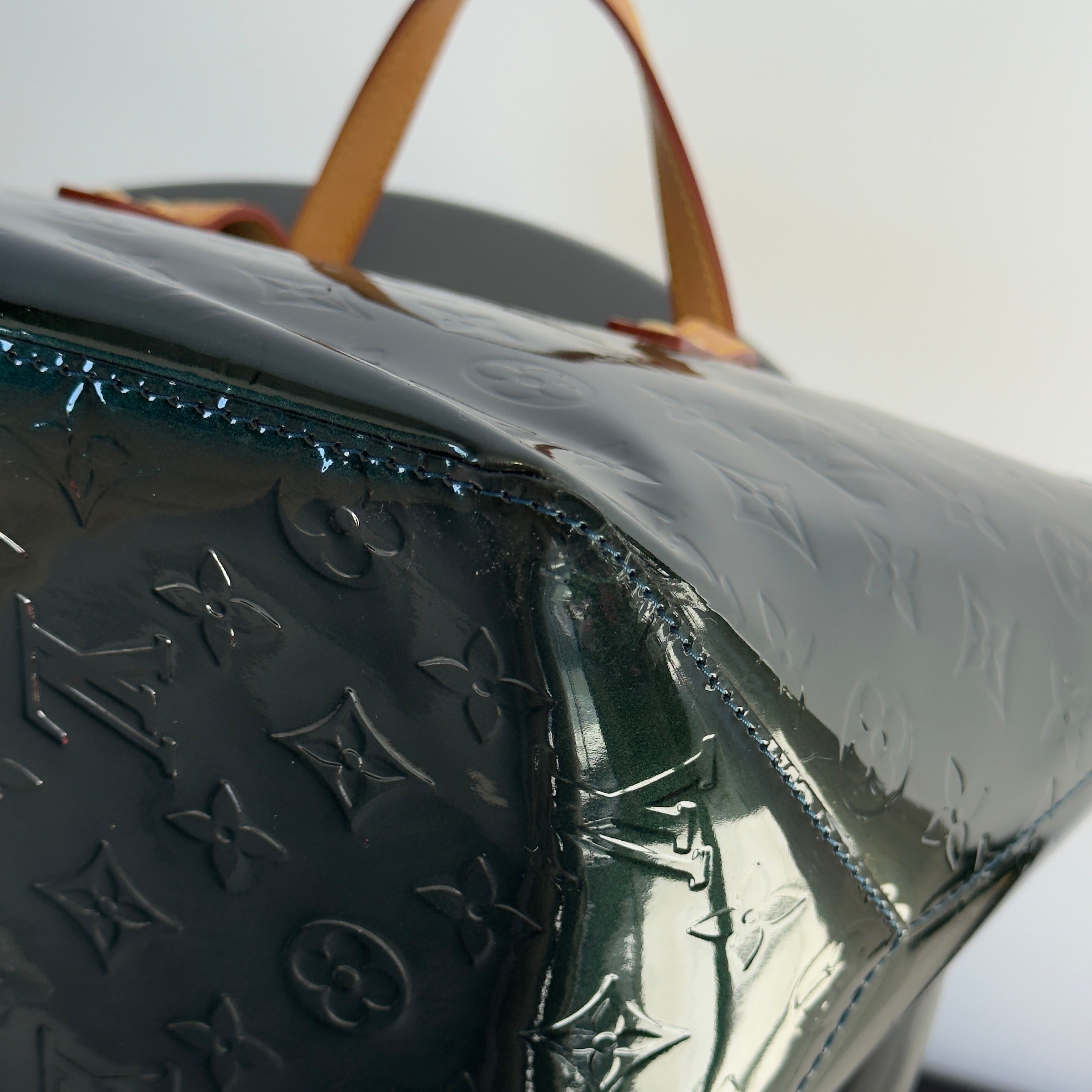Louis Vuitton Rare Green Vernis Bellevue Tote GM - Queen May