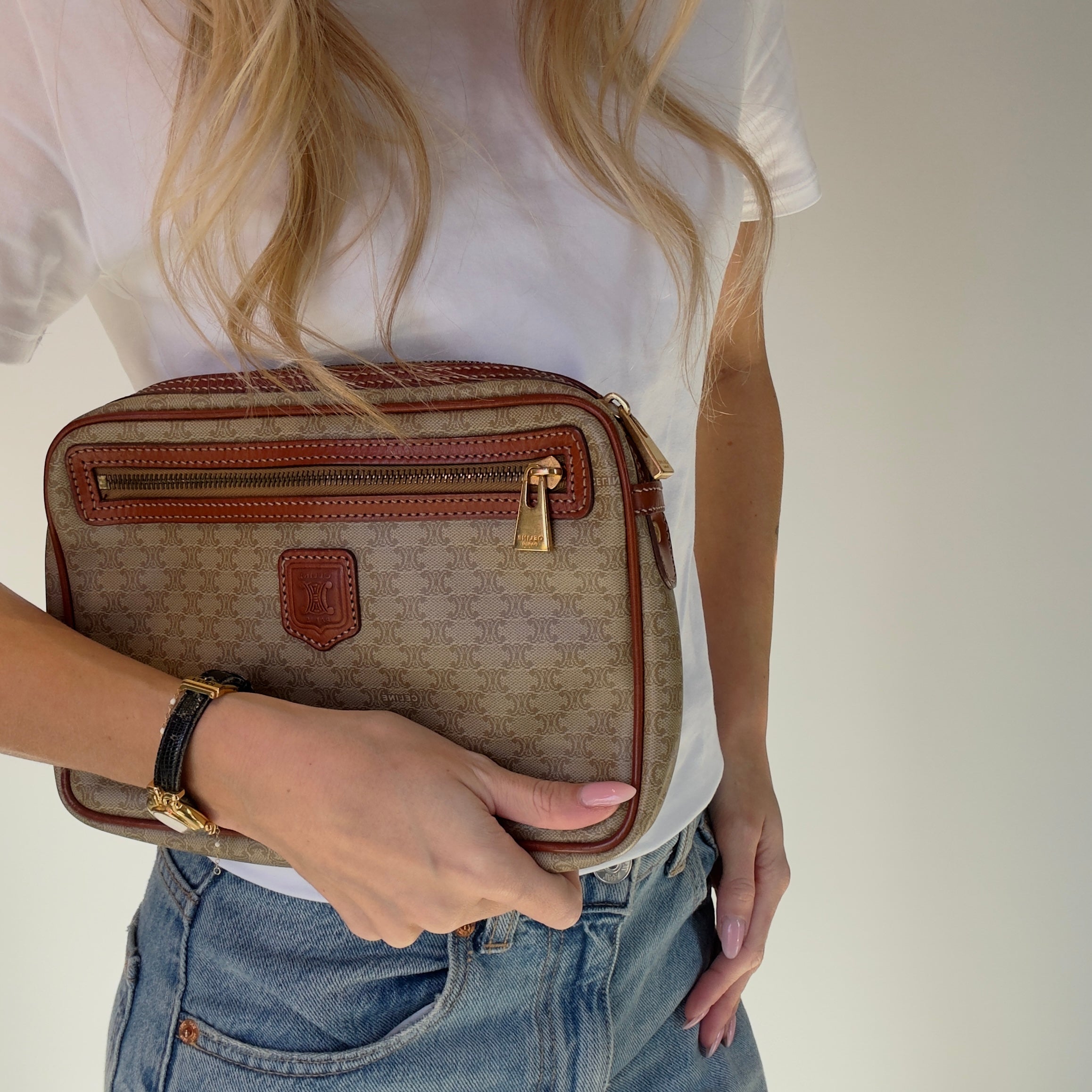 Celine Macadam Wristlet Pouch - Queen May