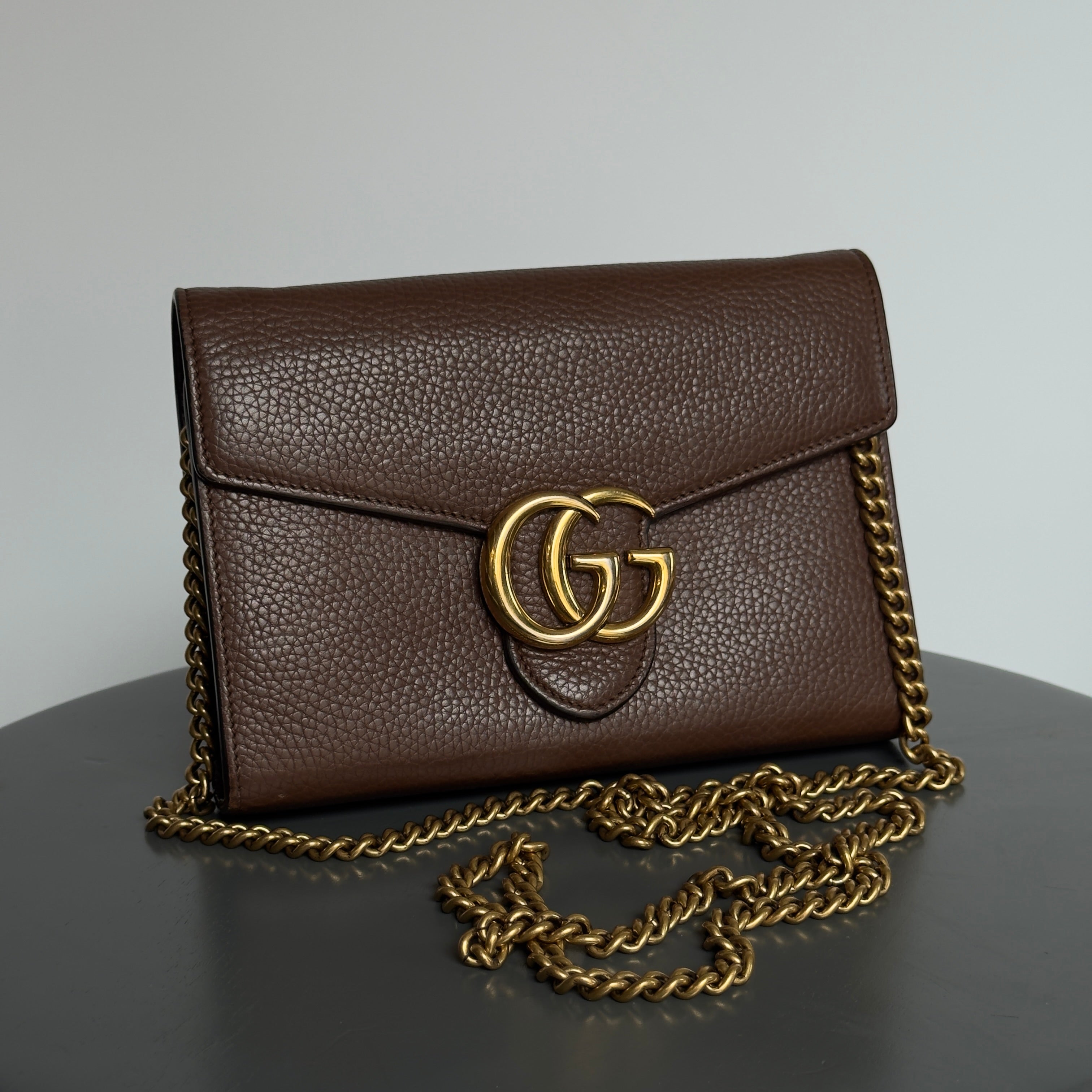Gucci GG Marmont Chain Crossbody Wallet - Queen May