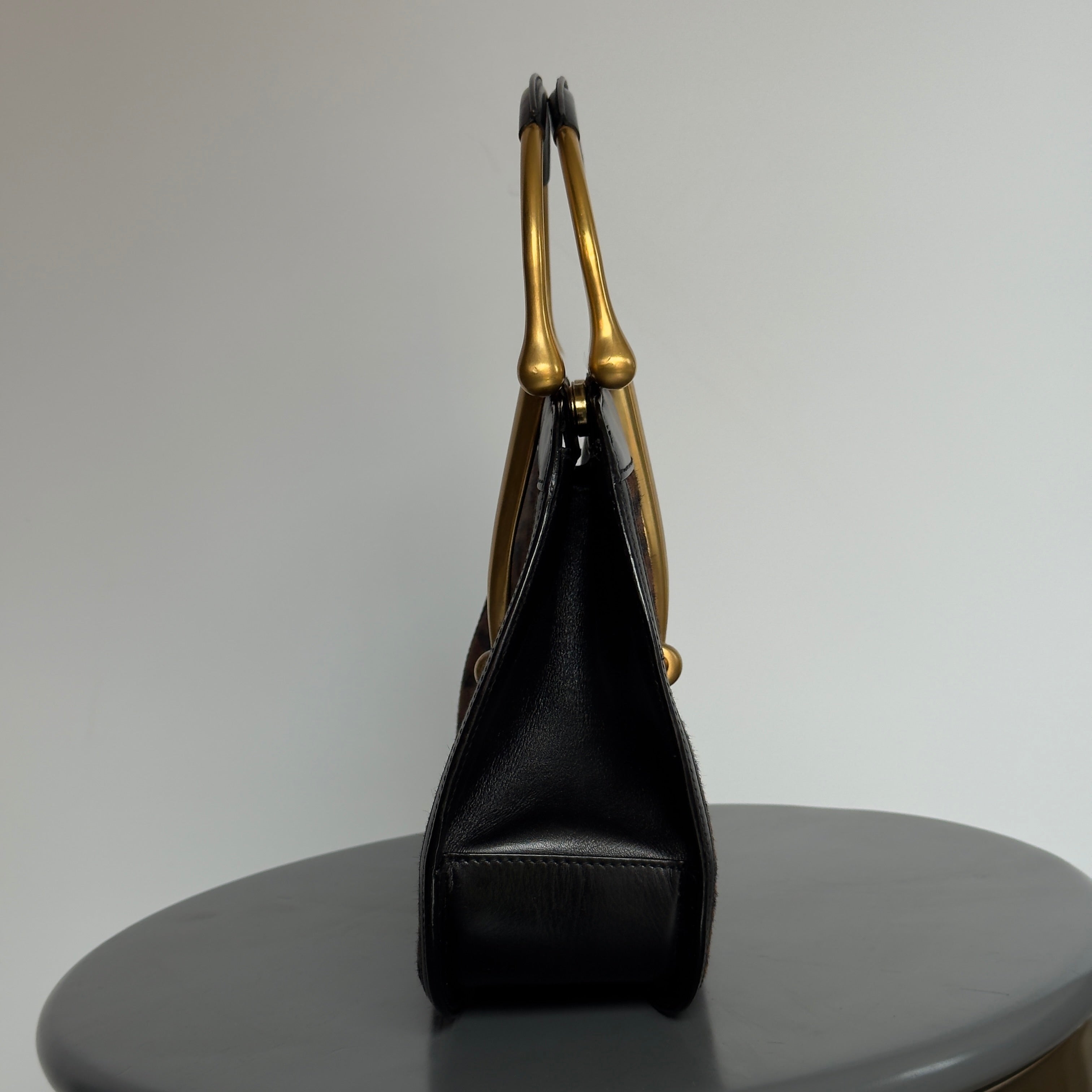 Ultra Rare Gucci Vintage Snafflebit Bag with Ponyhair Detail - Queen May