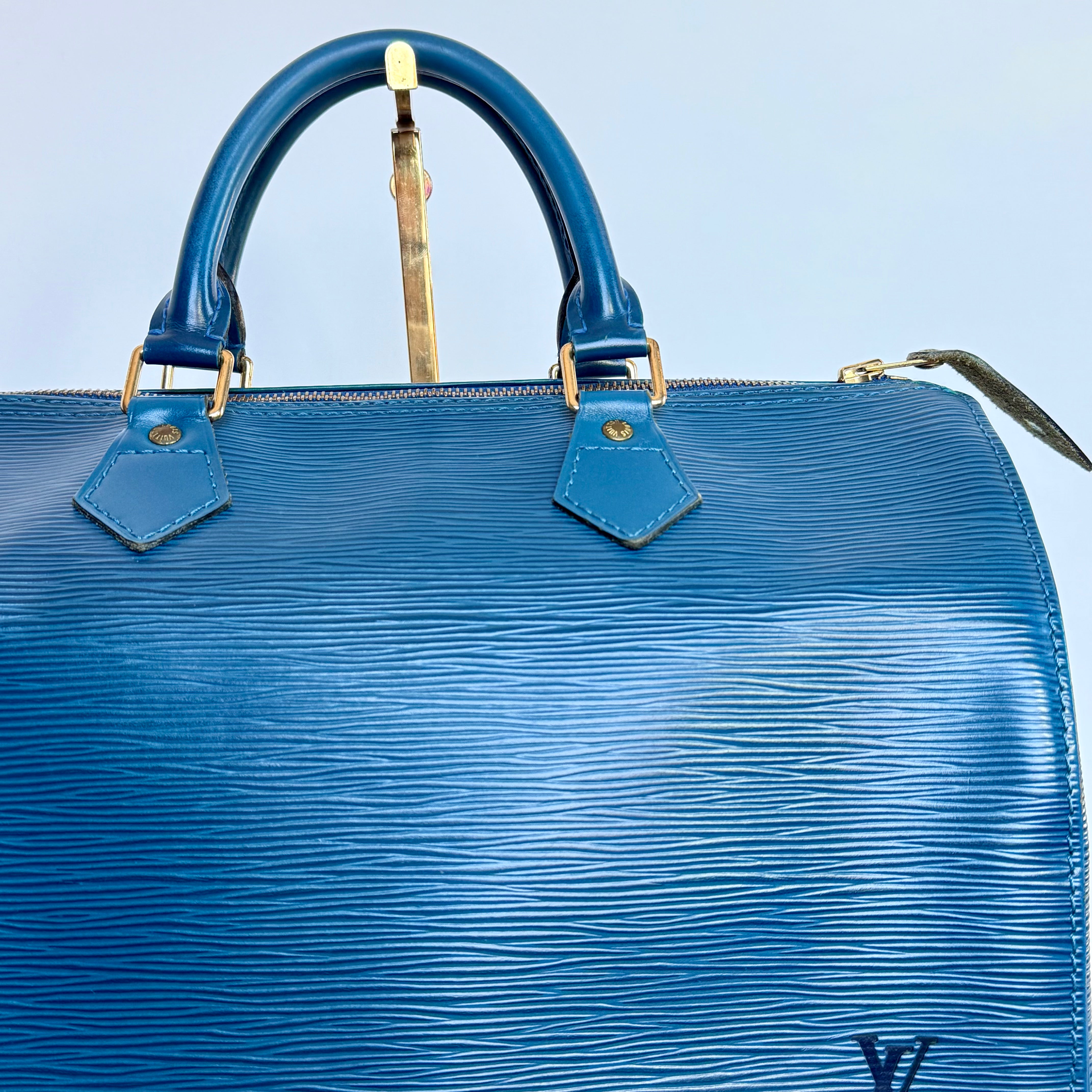 Louis Vuitton Epi Speedy 35 Blue - Queen May