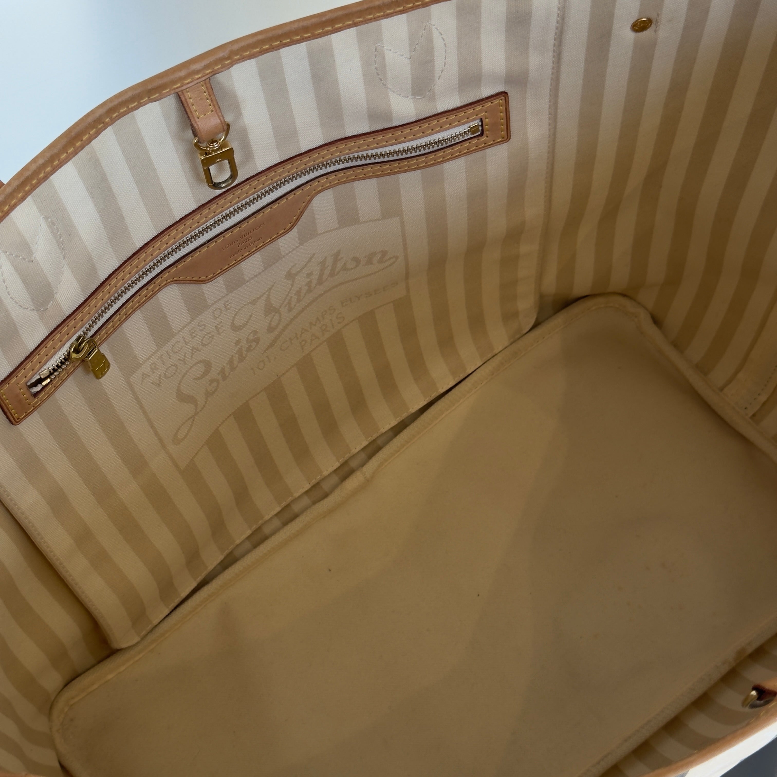 Louis Vuitton Monogram Rayures Neverfull GM Tote Bag - Queen May