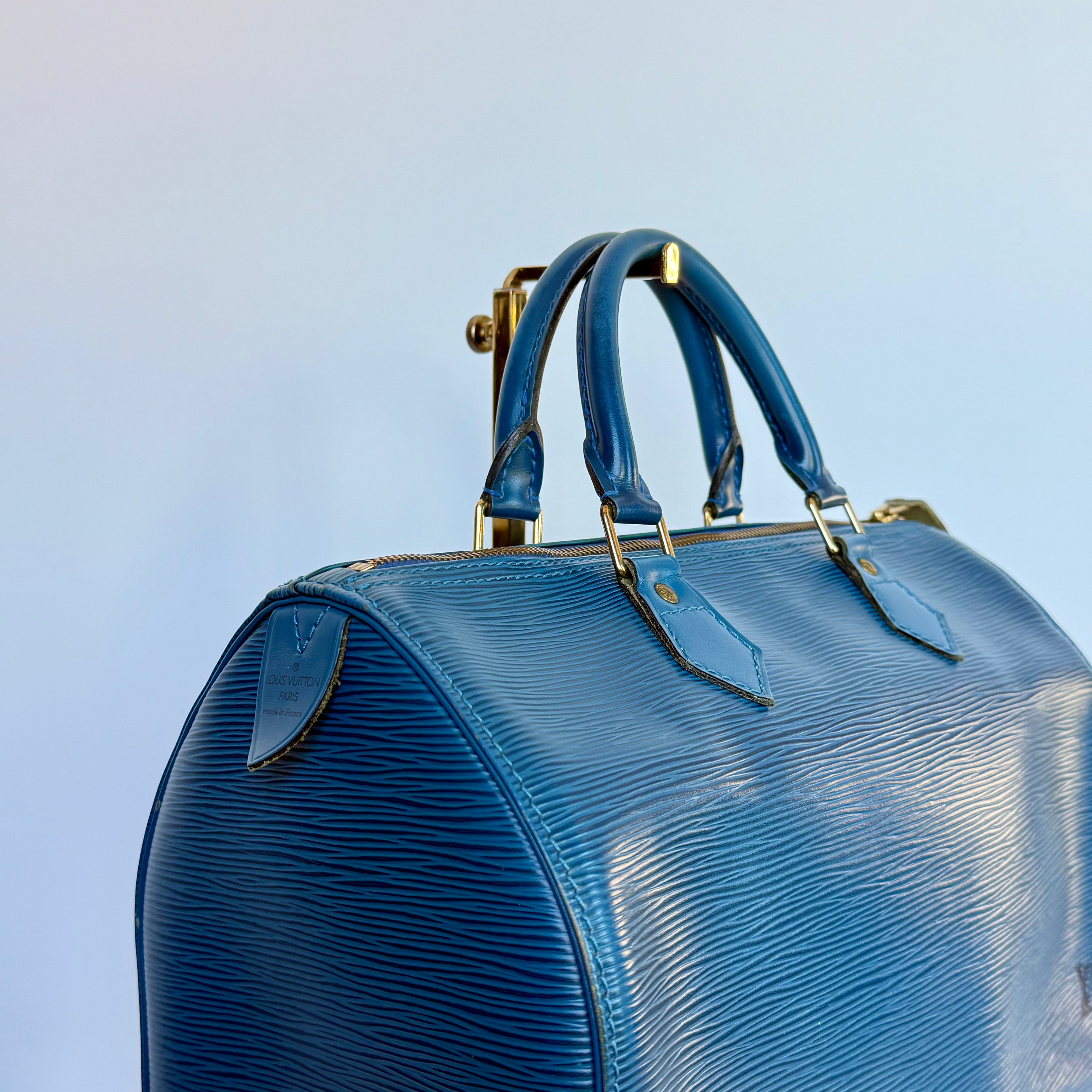 Louis Vuitton Epi Speedy 35 Blue - Queen May