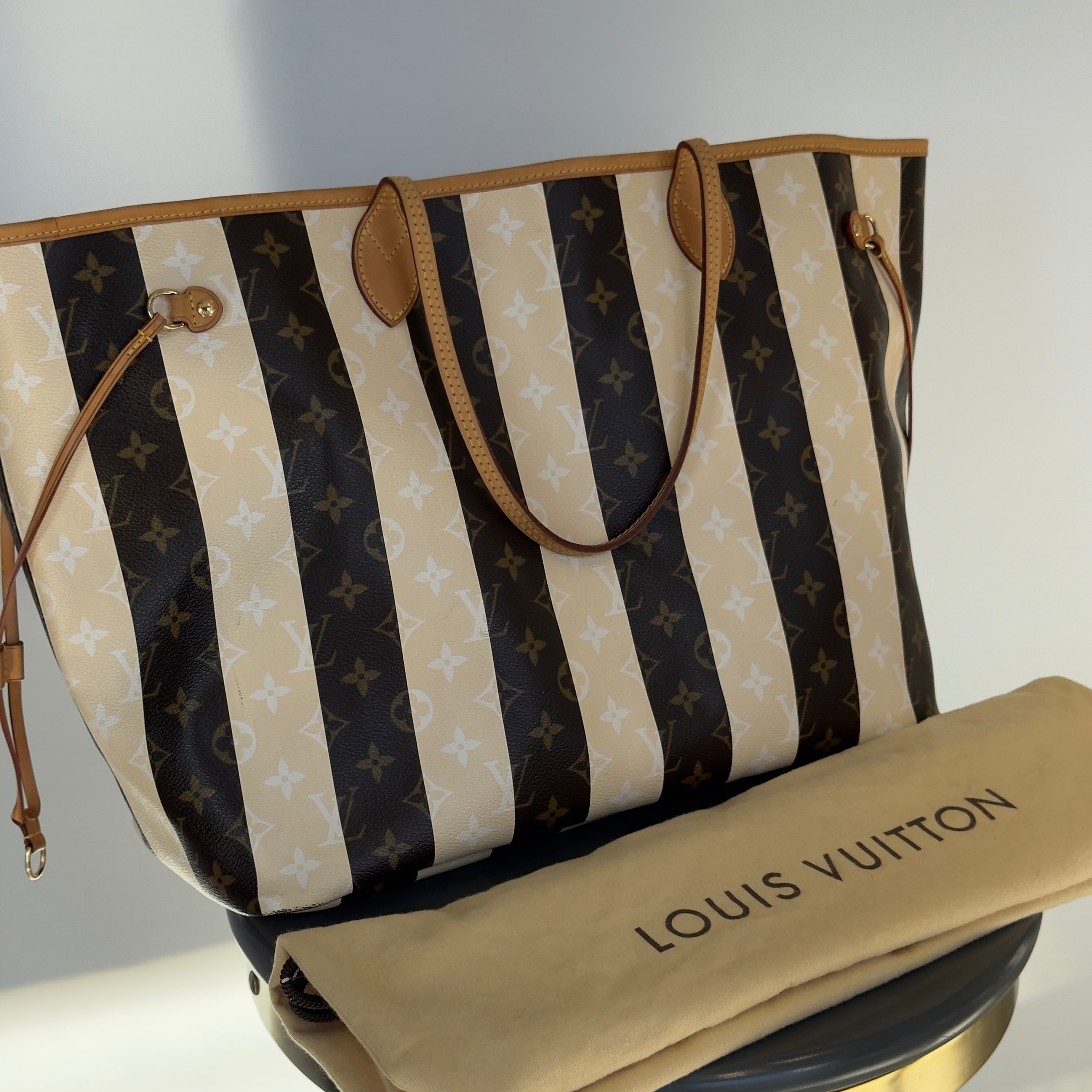 Louis Vuitton Monogram Rayures Neverfull GM Tote Bag - Queen May
