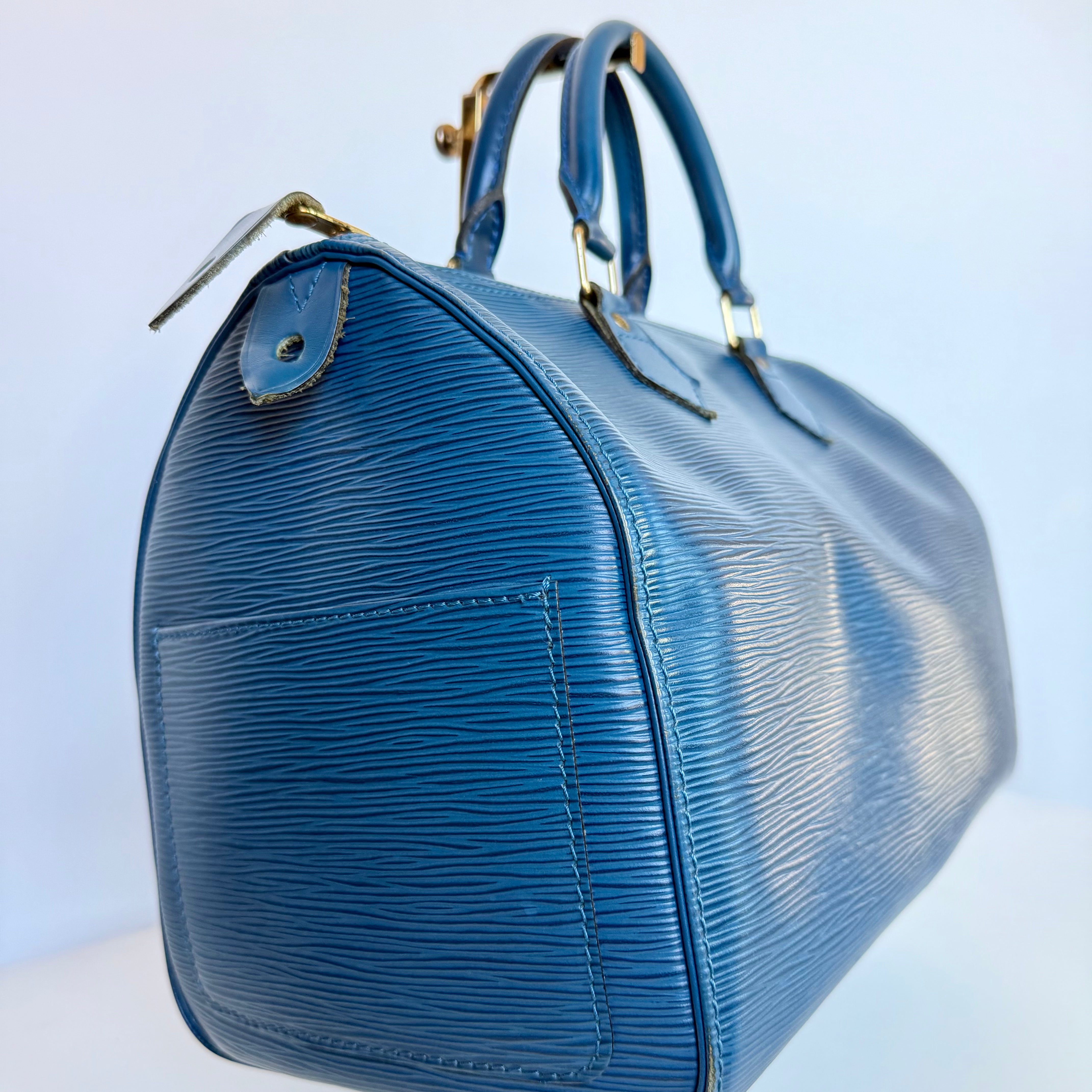 Louis Vuitton Epi Speedy 35 Blue - Queen May
