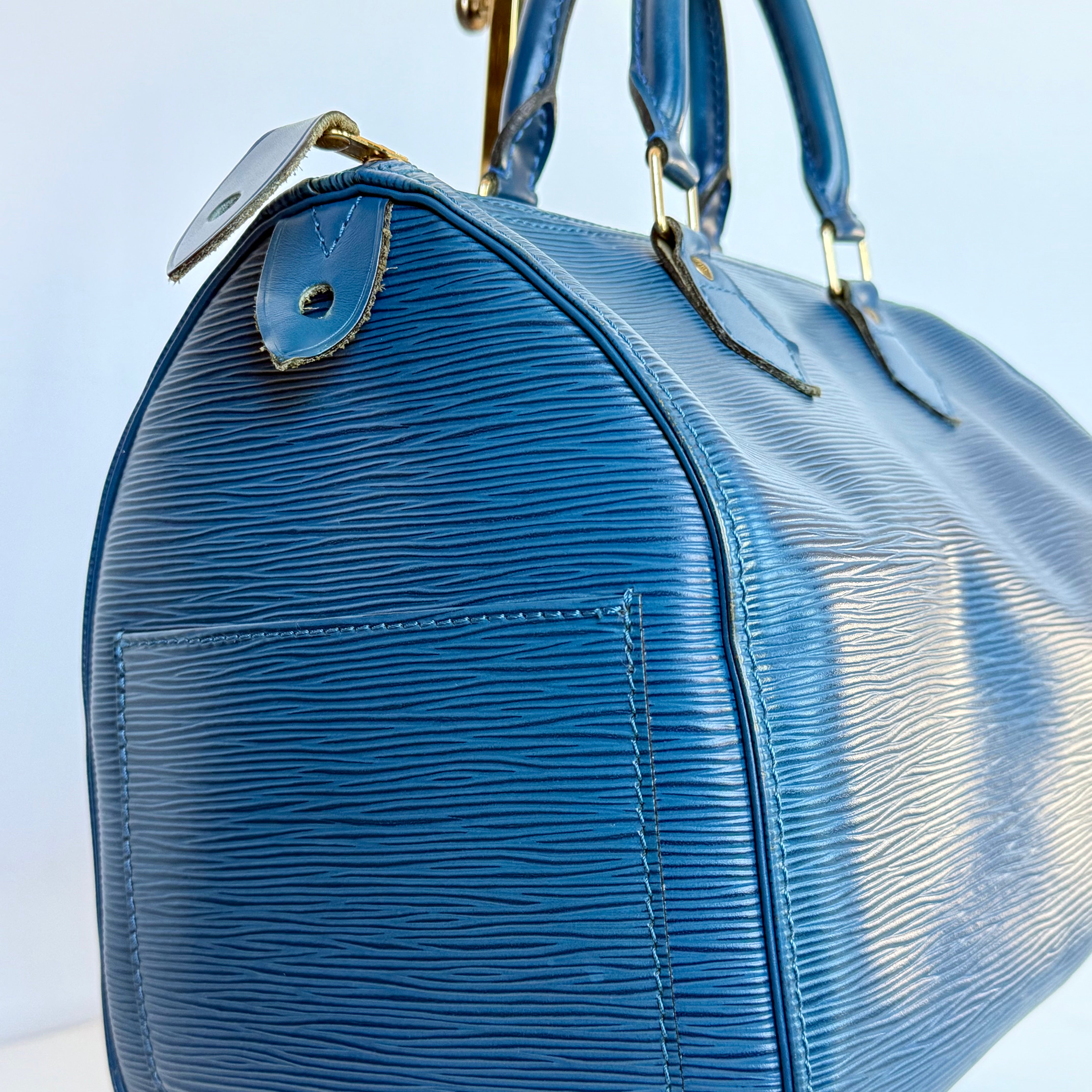 Louis Vuitton Epi Speedy 35 Blue - Queen May