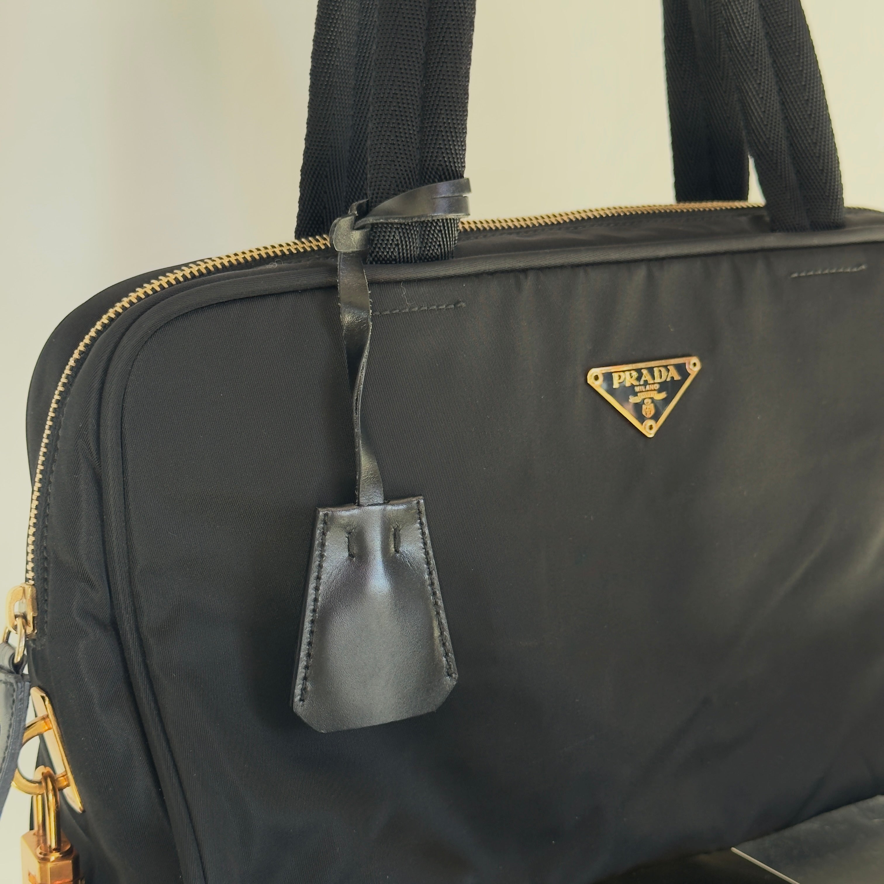 Prada Tessuto Nylon Tote Black - Queen May