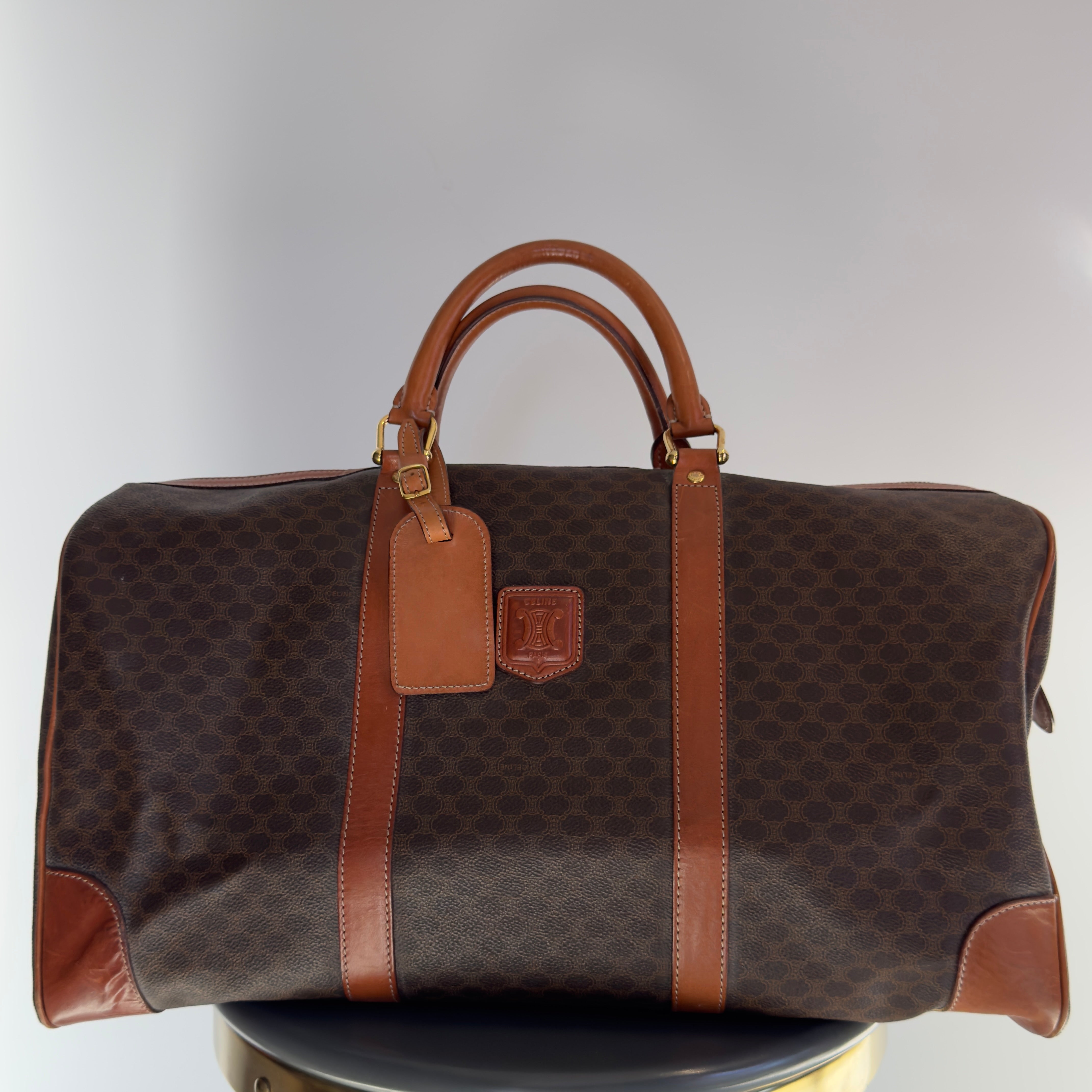 Vintage Celine Macadam Boston Duffle Bag - Queen May