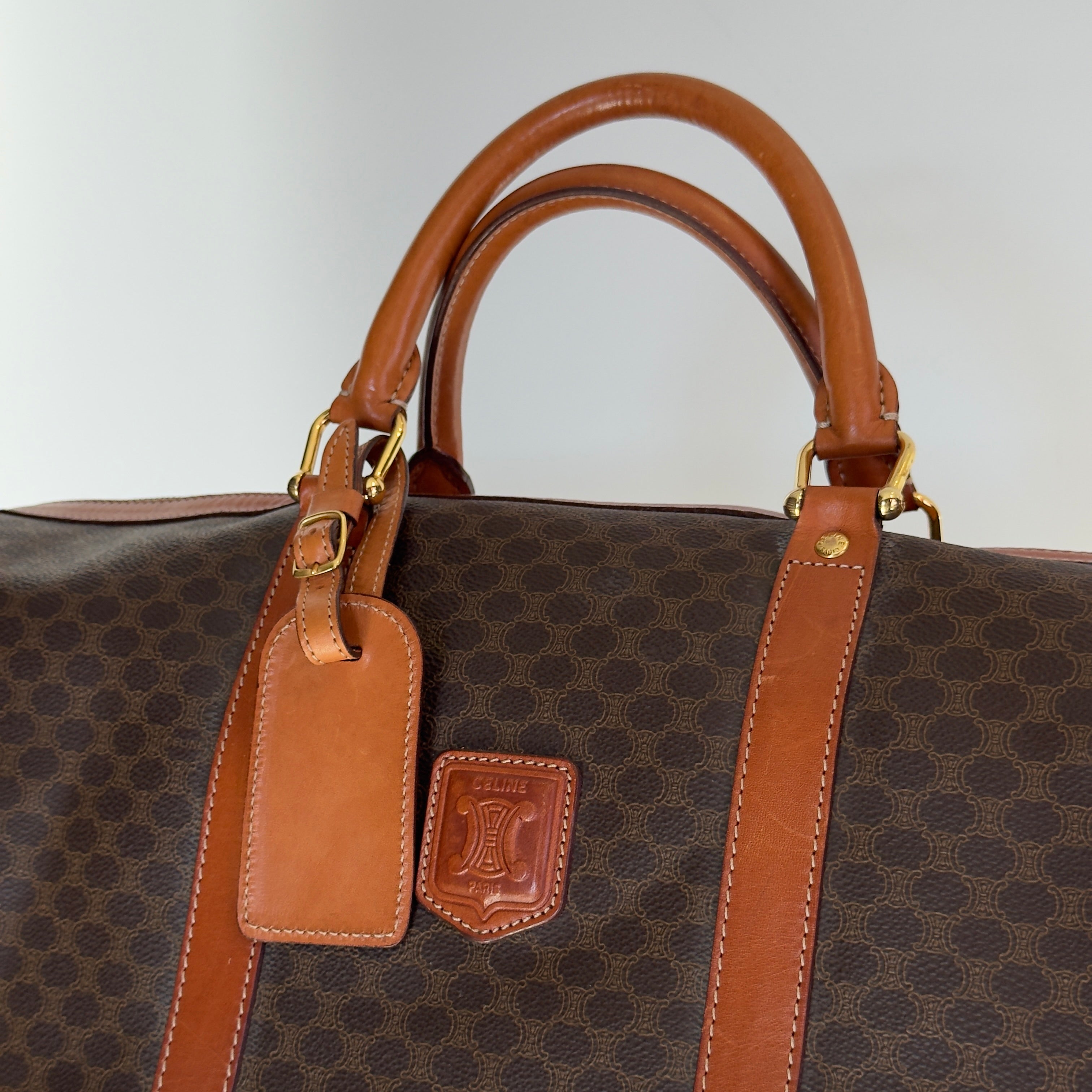 Vintage Celine Macadam Boston Duffle Bag - Queen May