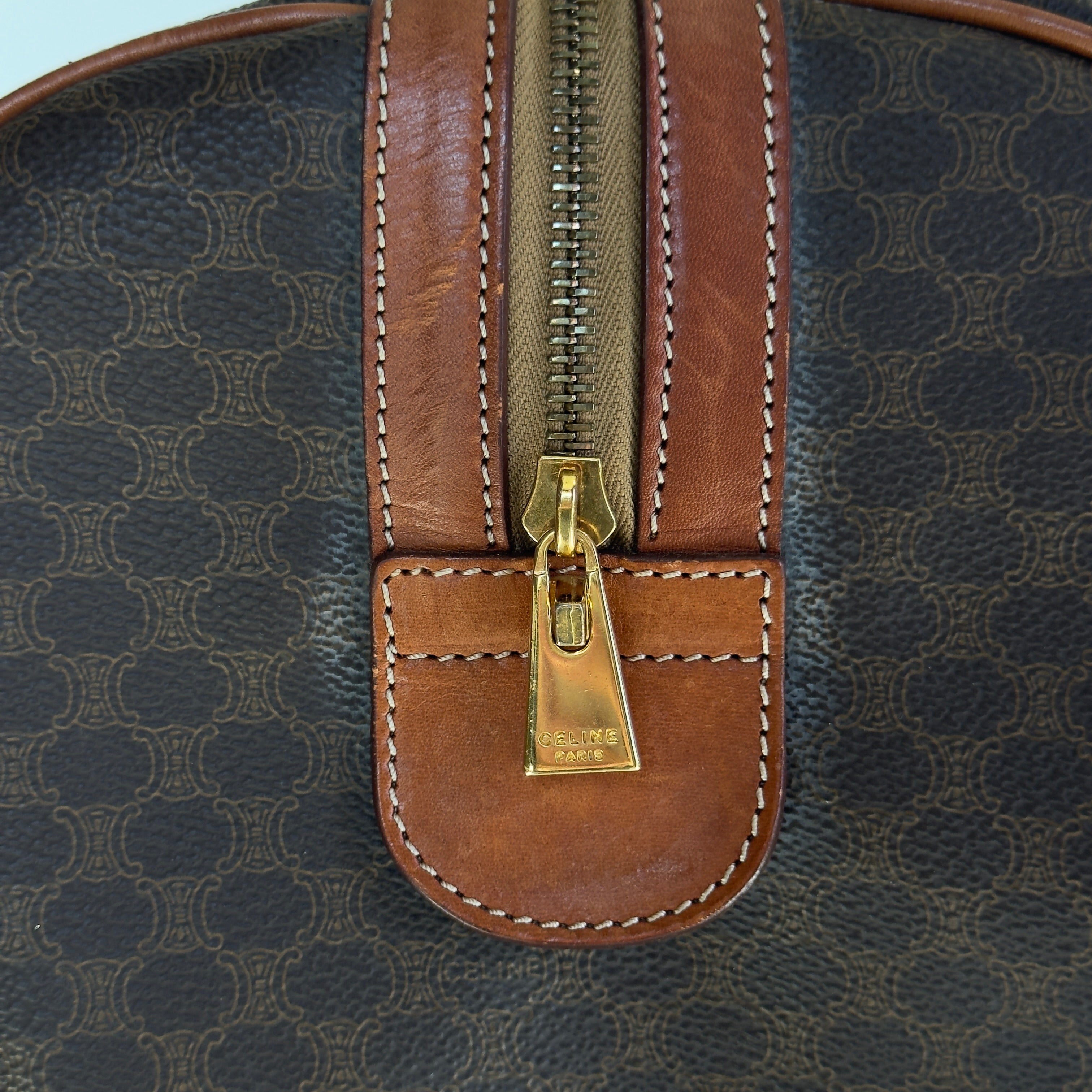 Vintage Celine Macadam Boston Duffle Bag - Queen May