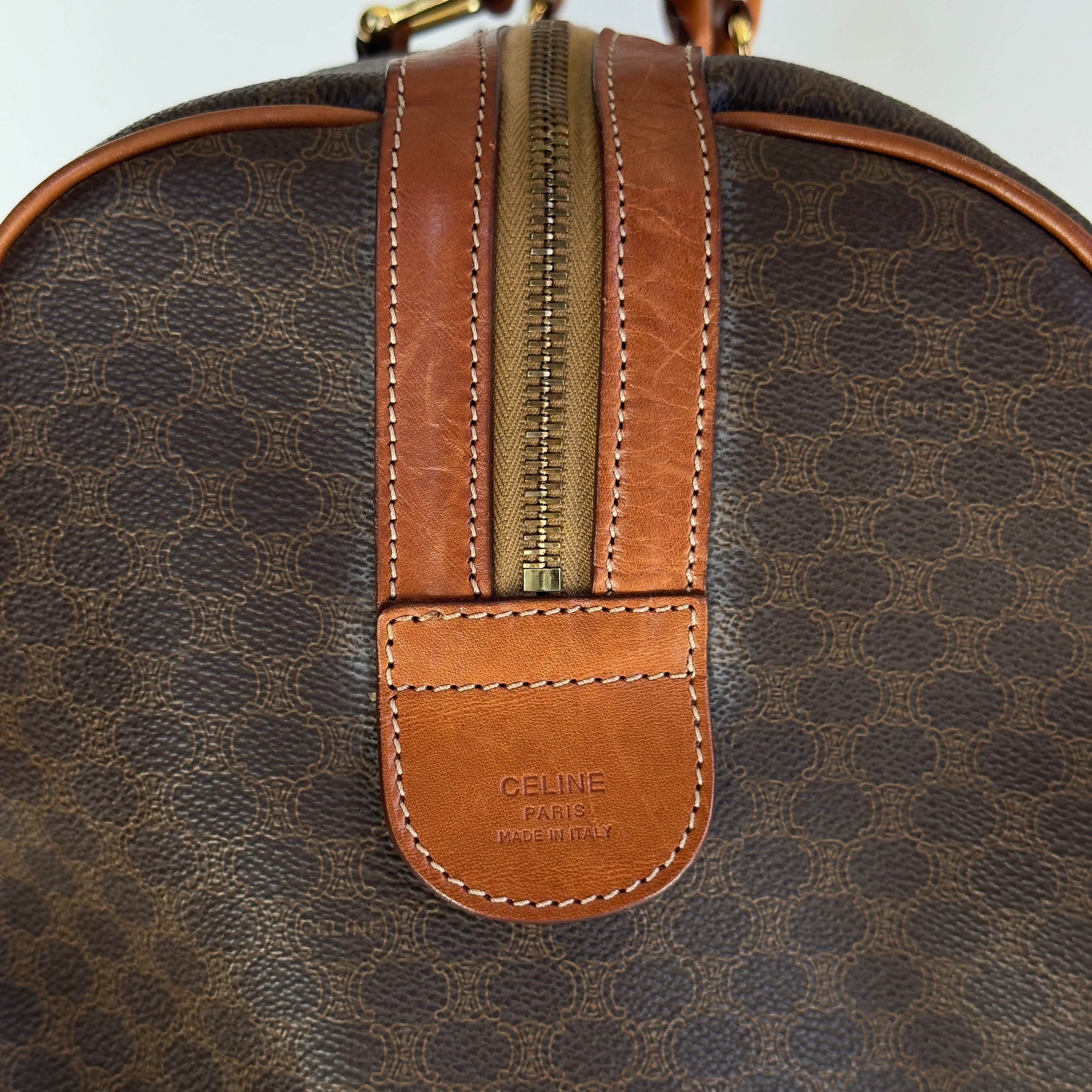Vintage Celine Macadam Boston Duffle Bag - Queen May