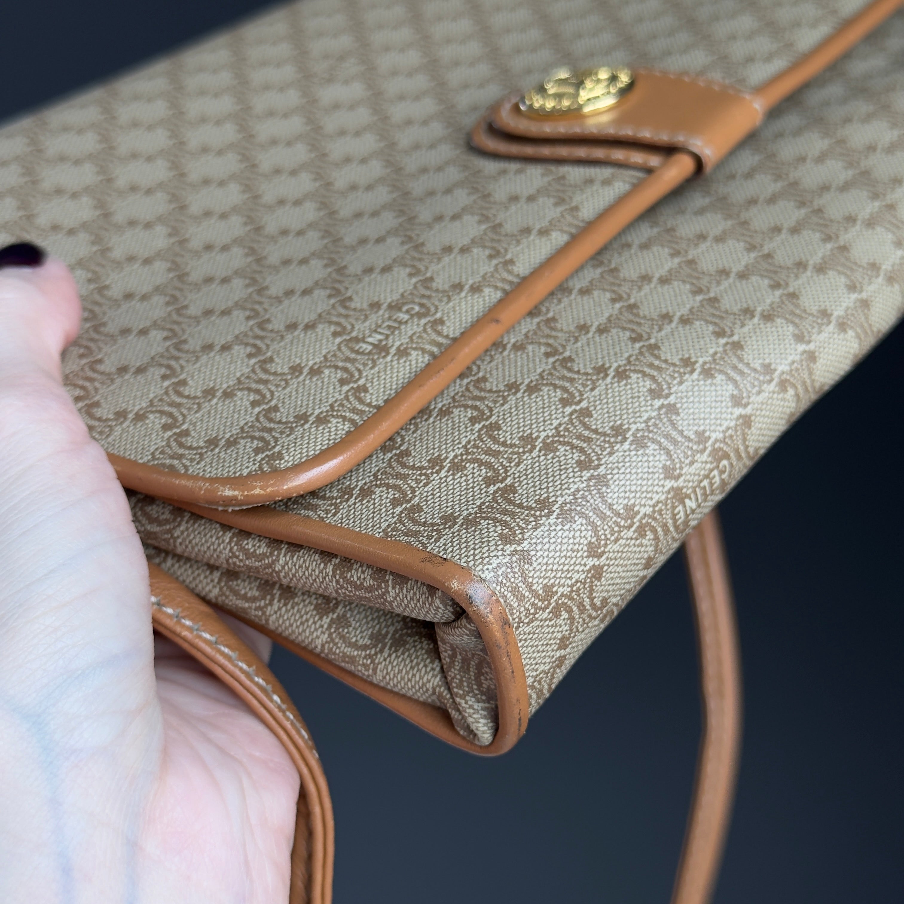 Vintage Celine Macadam Shoulder Bag/Clutch - Queen May