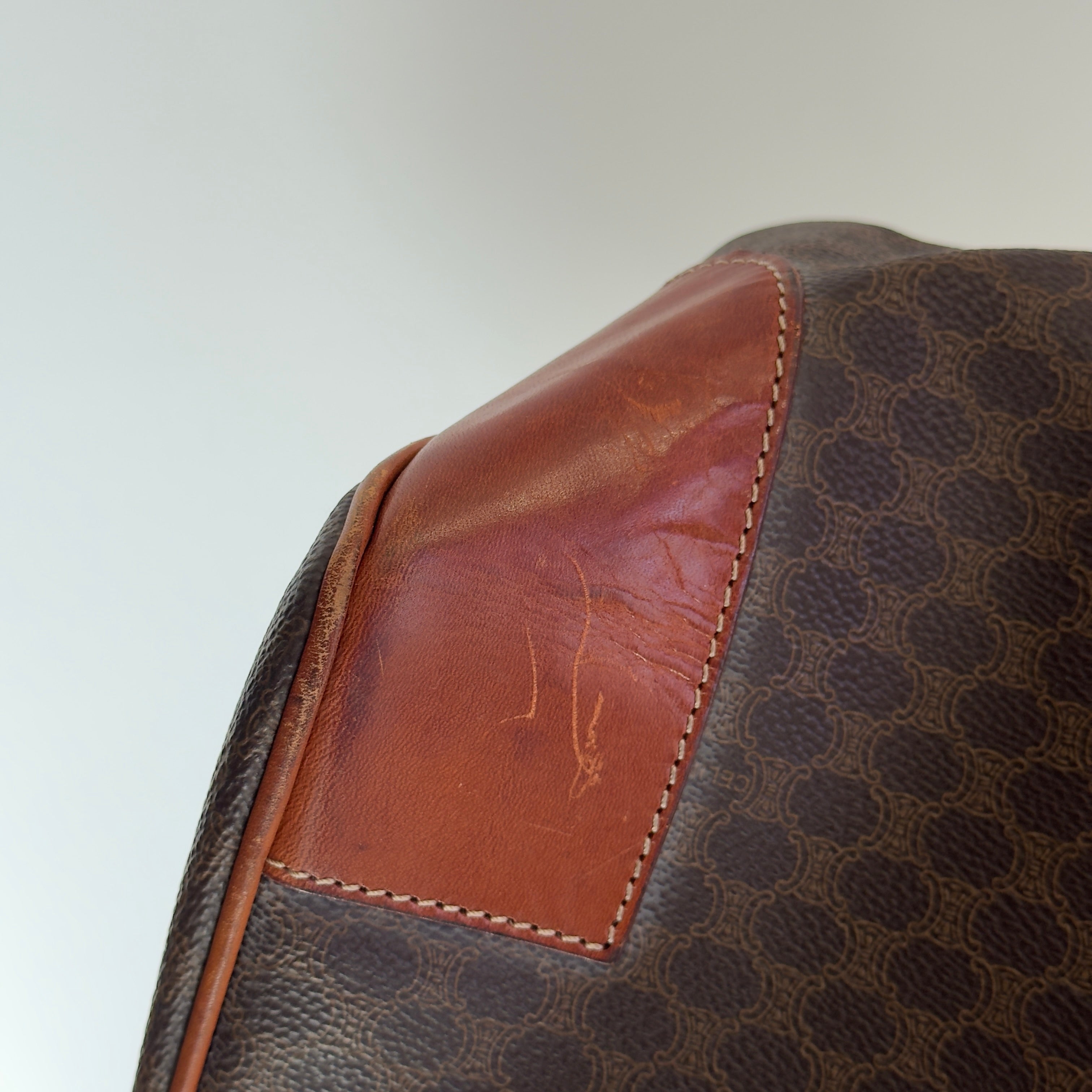 Vintage Celine Macadam Boston Duffle Bag - Queen May