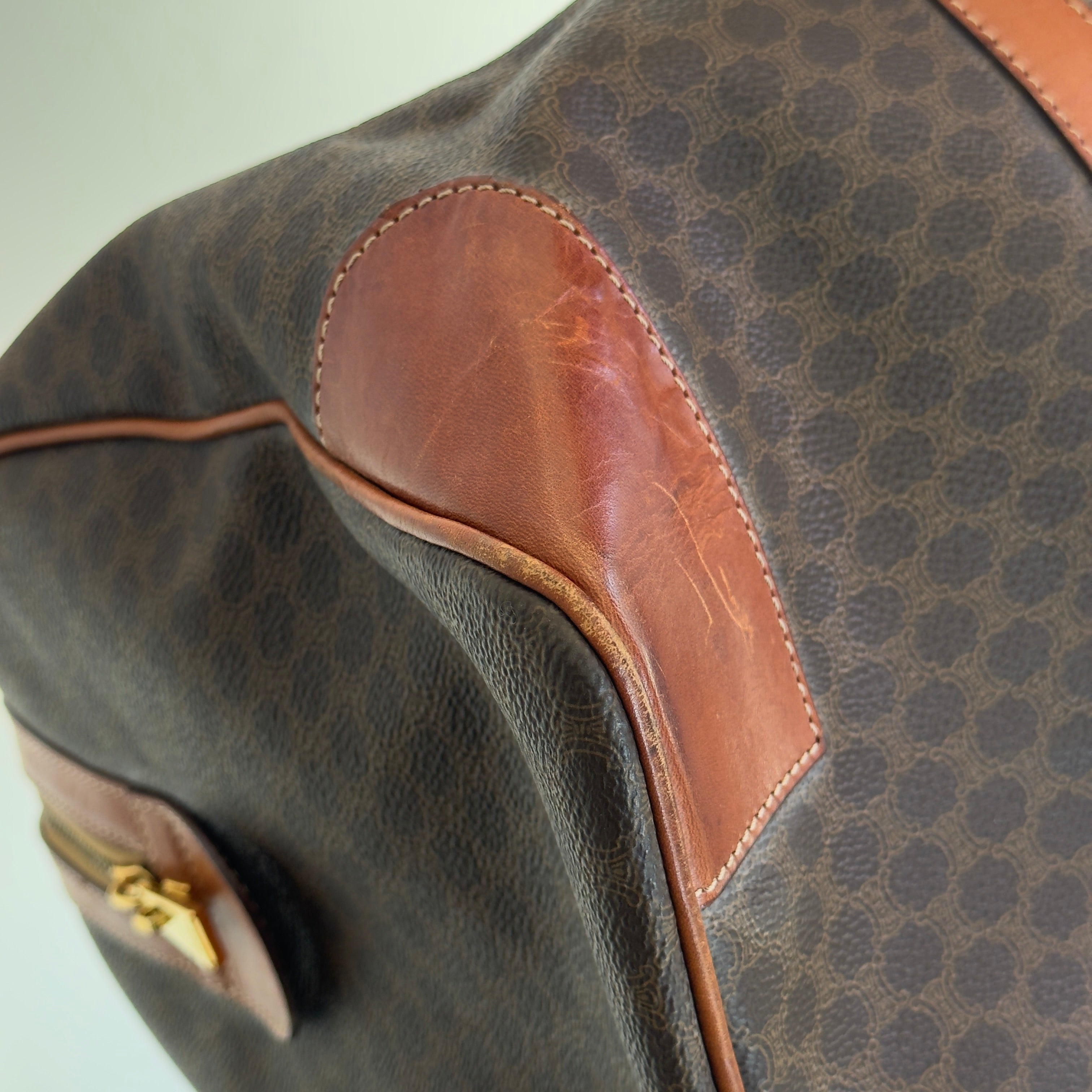 Vintage Celine Macadam Boston Duffle Bag - Queen May