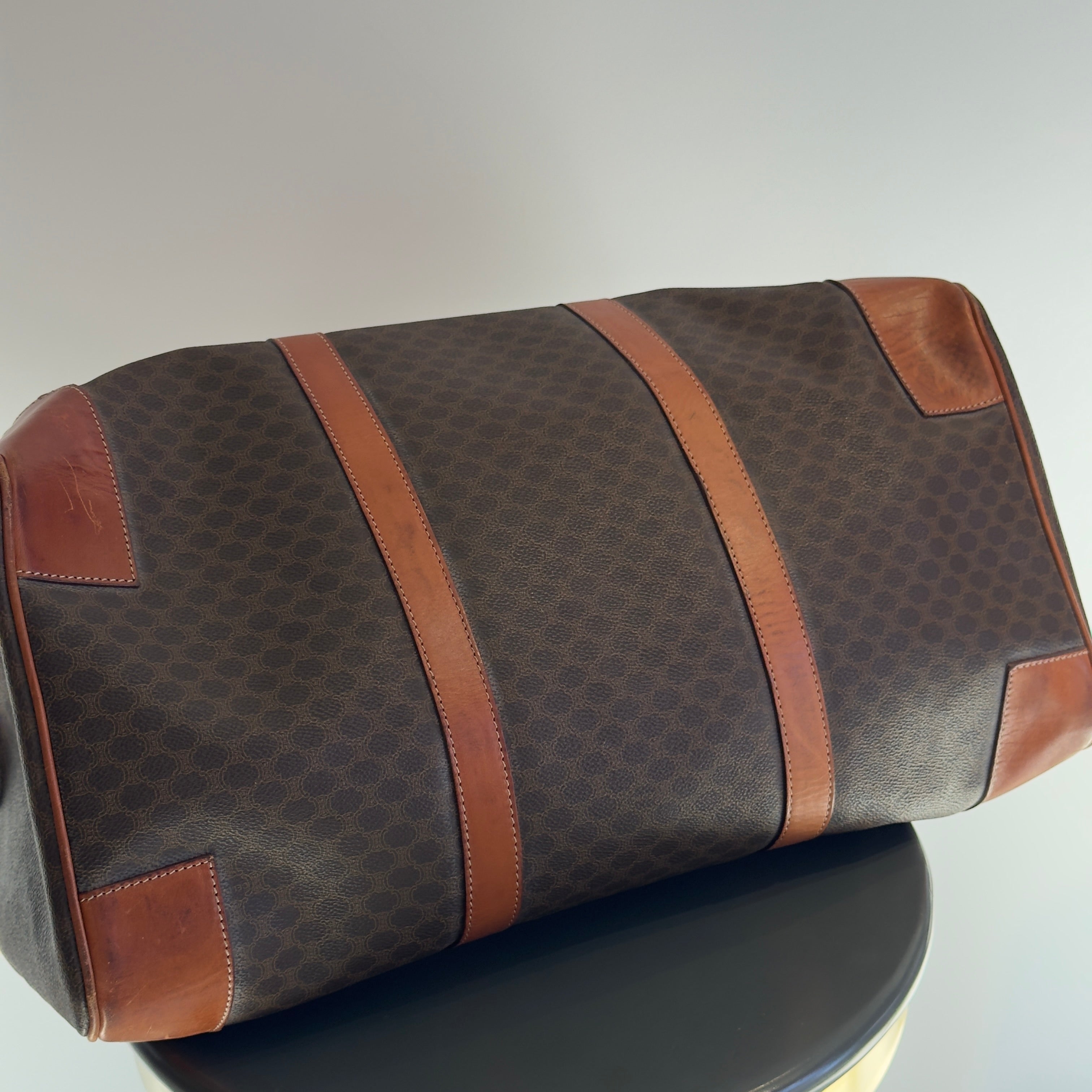 Vintage Celine Macadam Boston Duffle Bag - Queen May