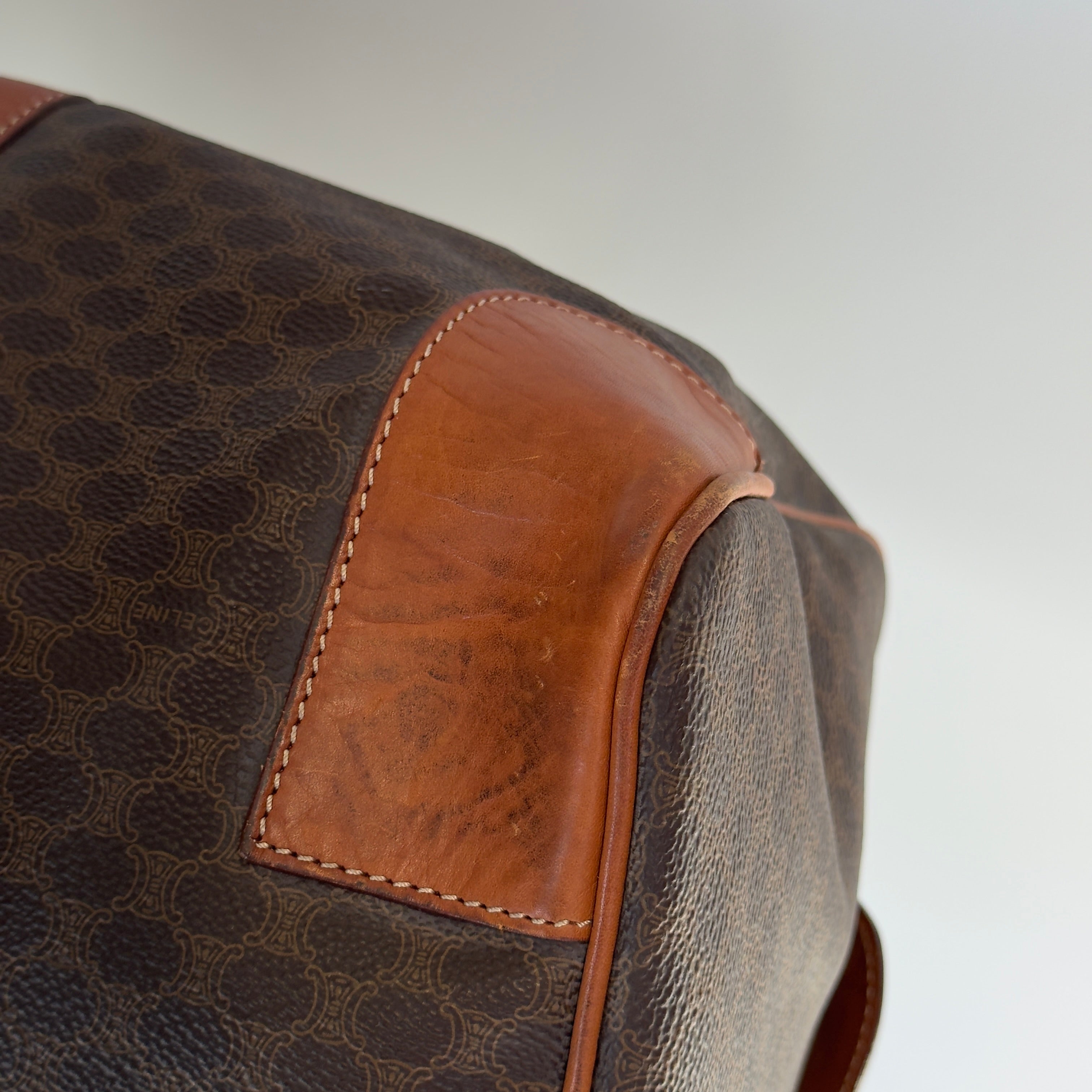 Vintage Celine Macadam Boston Duffle Bag - Queen May