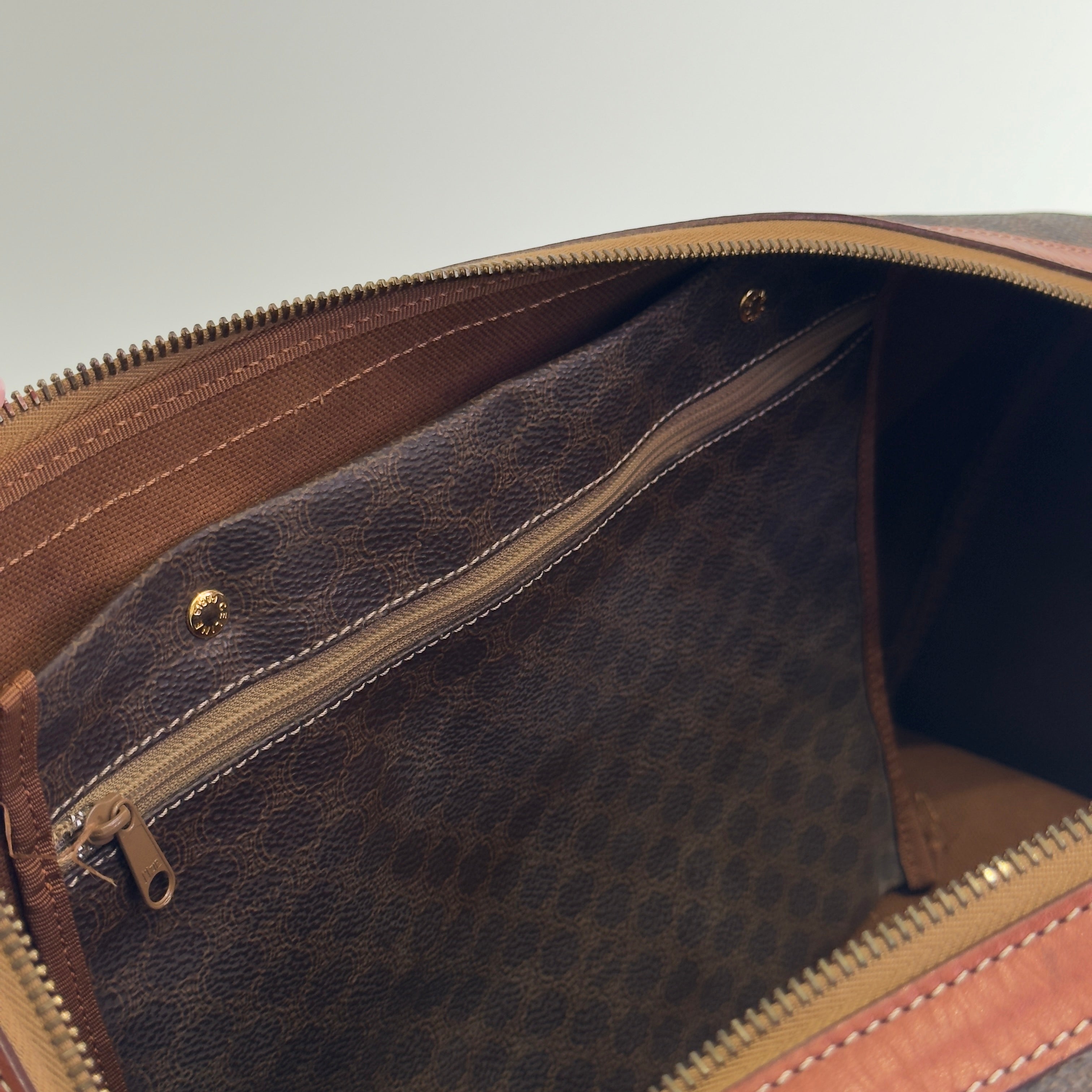 Vintage Celine Macadam Boston Duffle Bag - Queen May