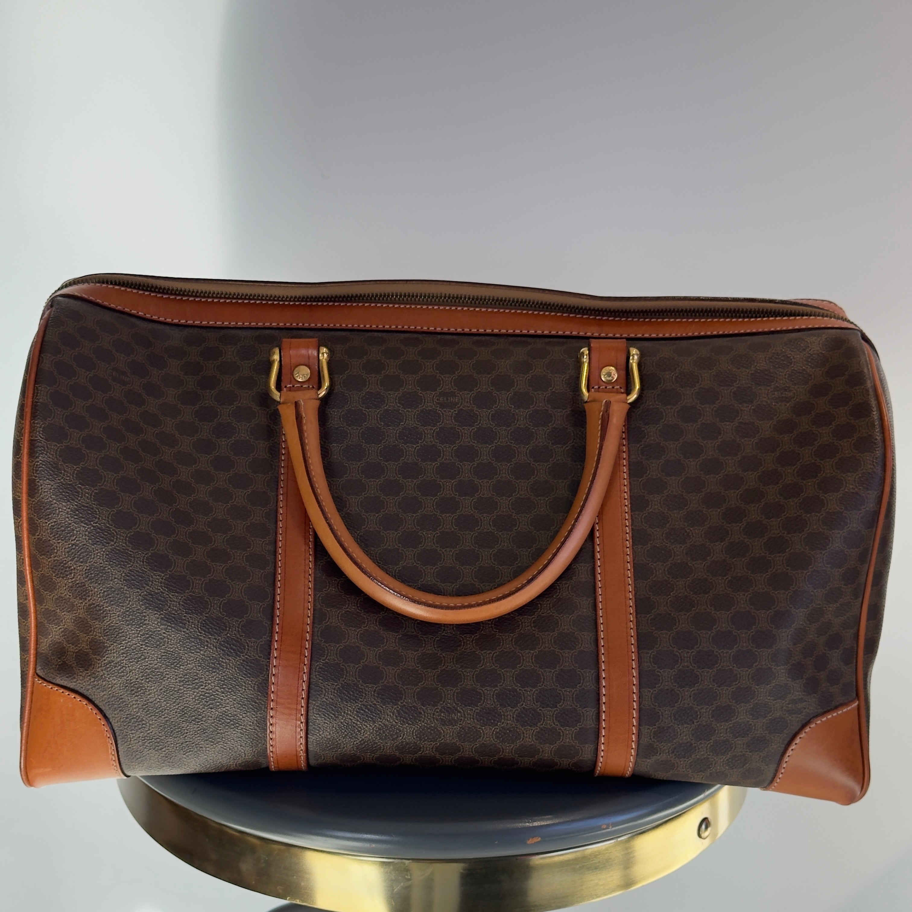 Vintage Celine Macadam Boston Duffle Bag - Queen May