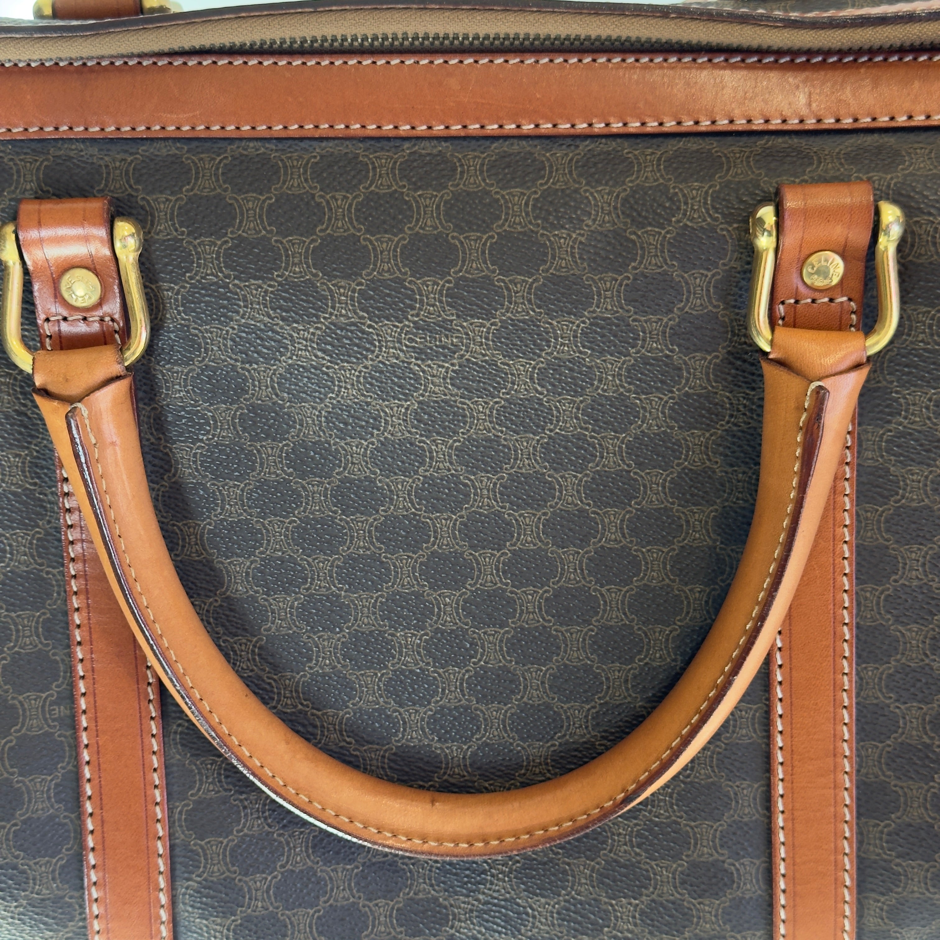 Vintage Celine Macadam Boston Duffle Bag - Queen May