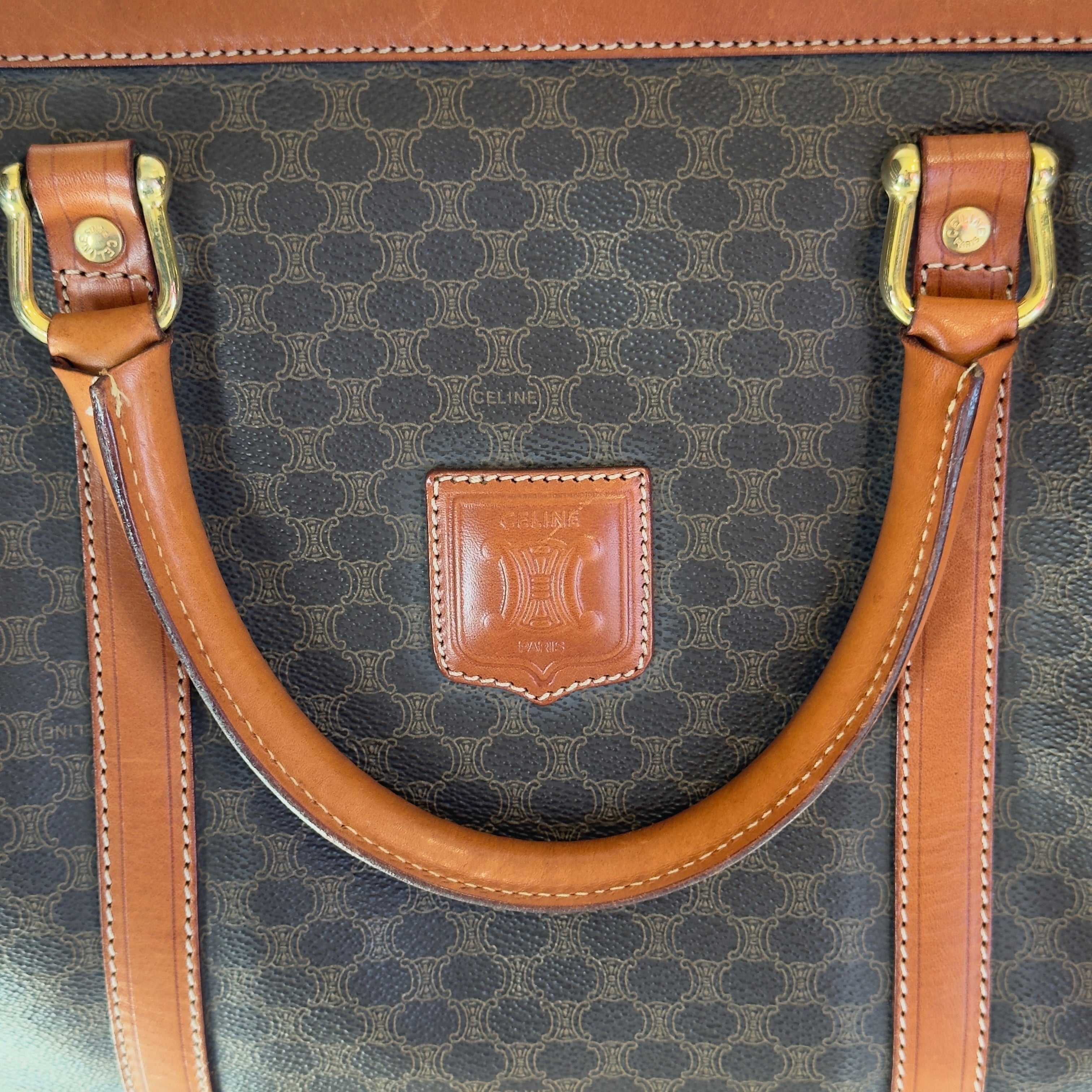 Vintage Celine Macadam Boston Duffle Bag - Queen May
