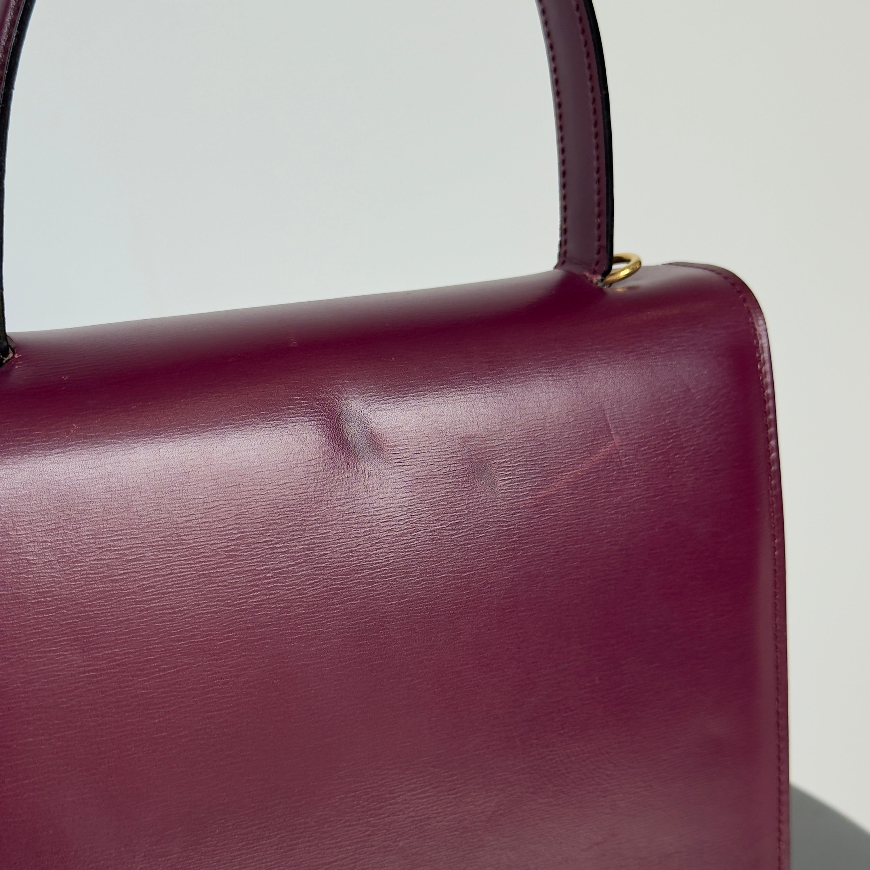 Rare Celine Box Calf Top Handle Bag - Queen May