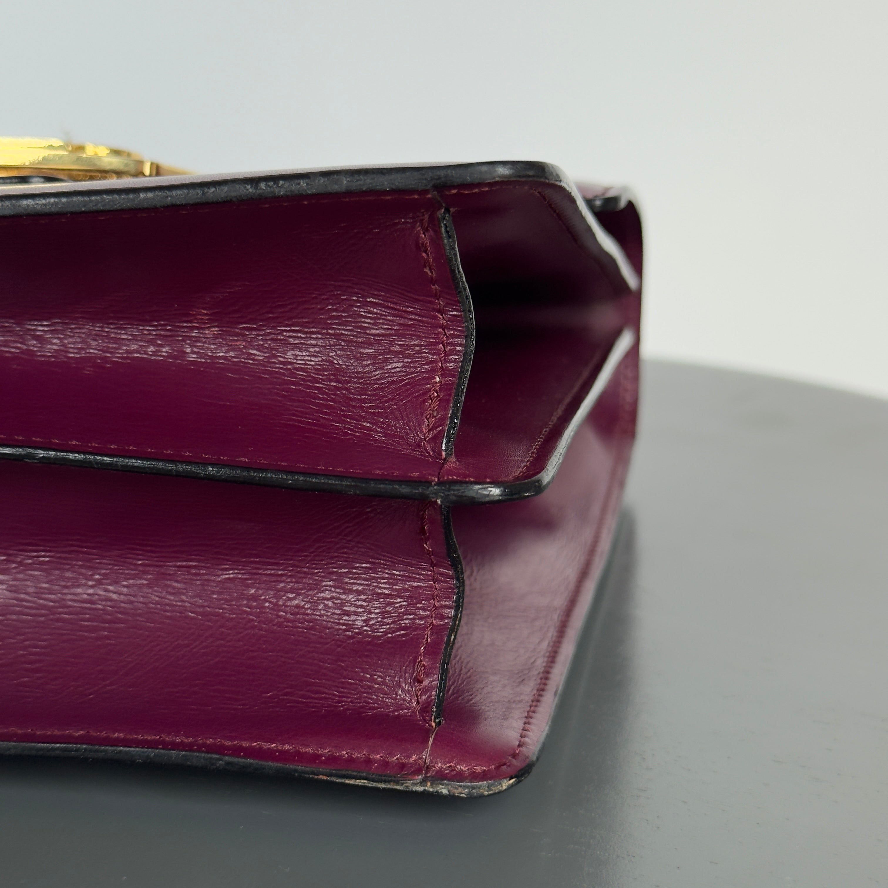 Rare Celine Box Calf Top Handle Bag - Queen May