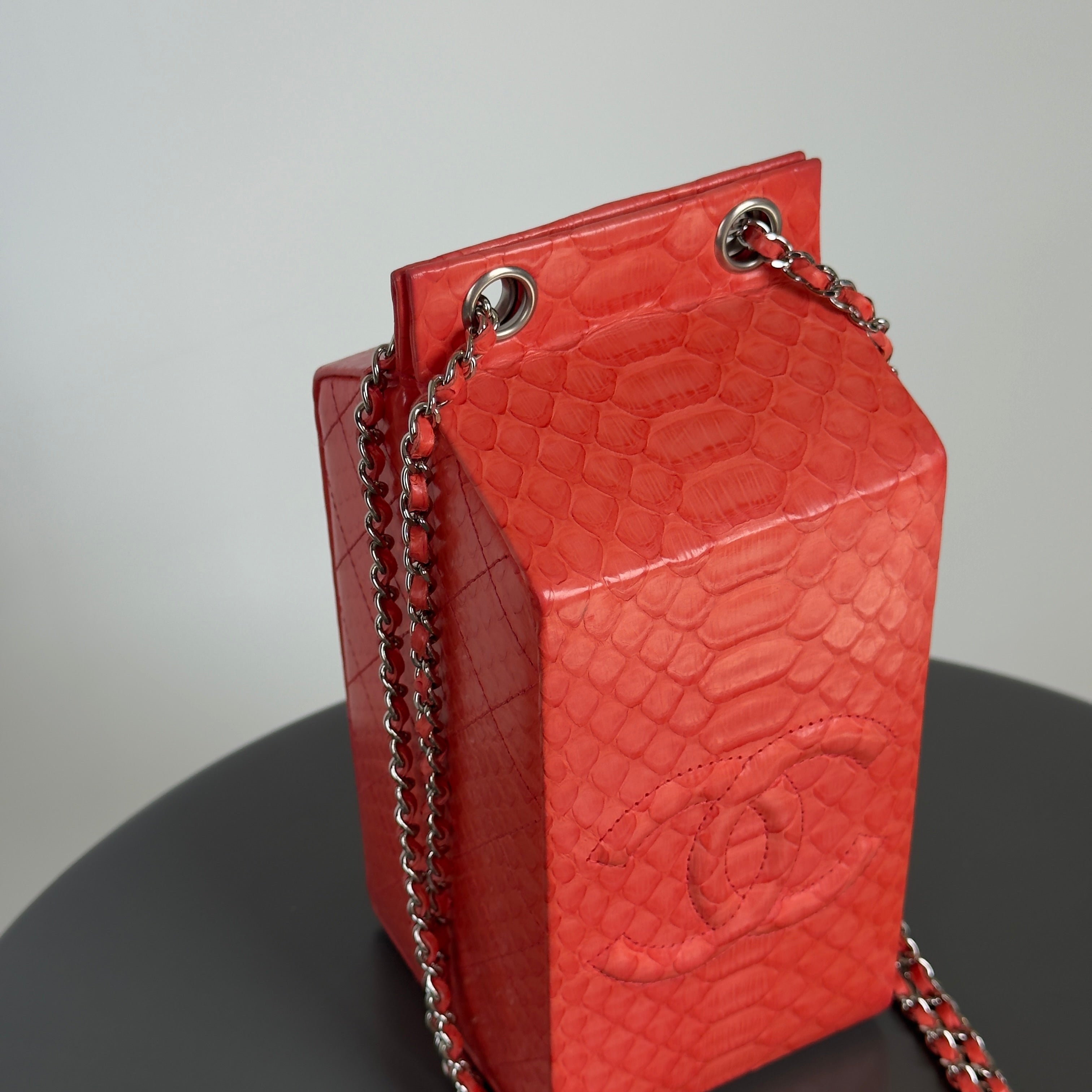 Chanel Python Milk Carton Bag Fall 2014 - Queen May
