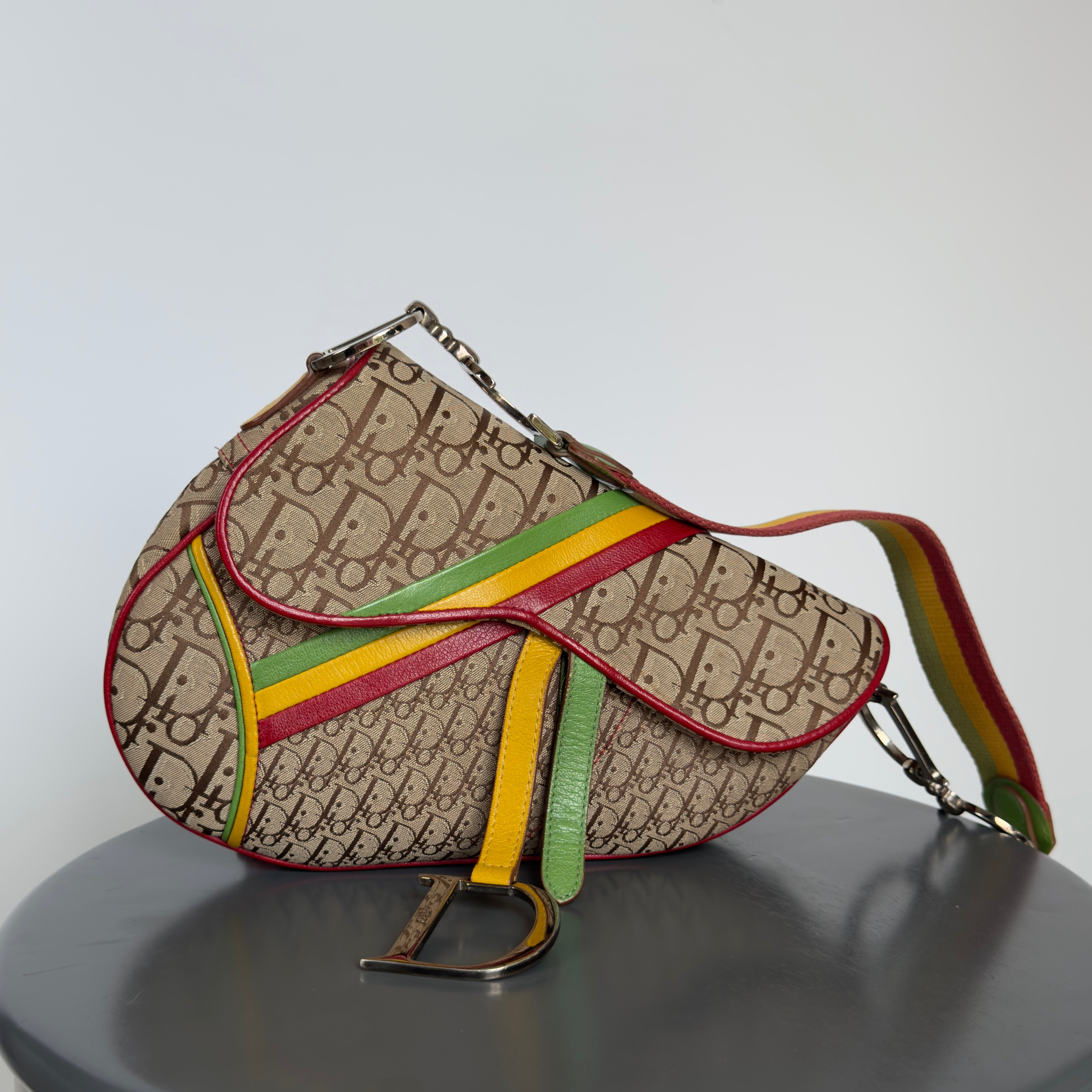 Dior Diorissimo Rasta Saddle Bag - Queen May
