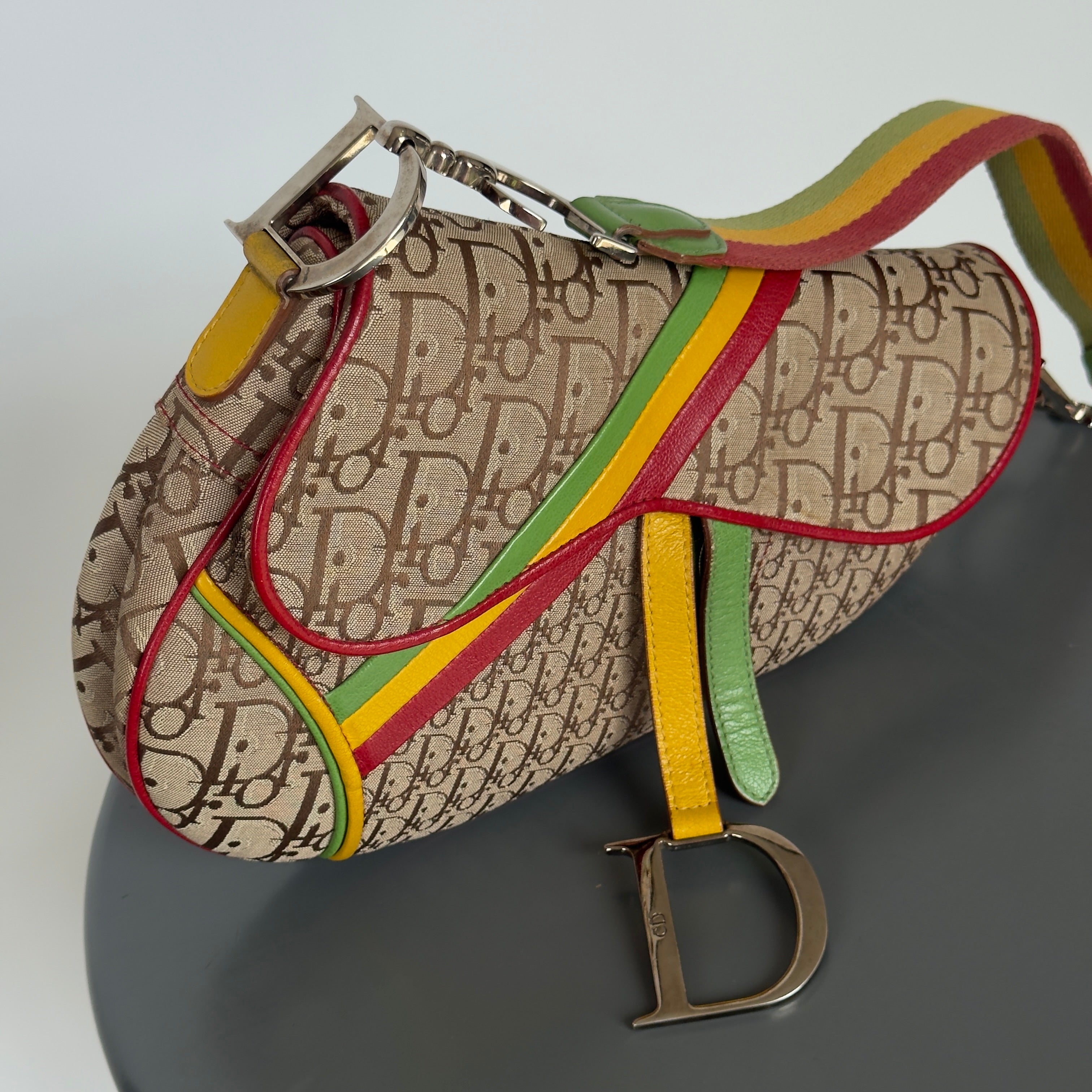 Dior Diorissimo Rasta Saddle Bag - Queen May
