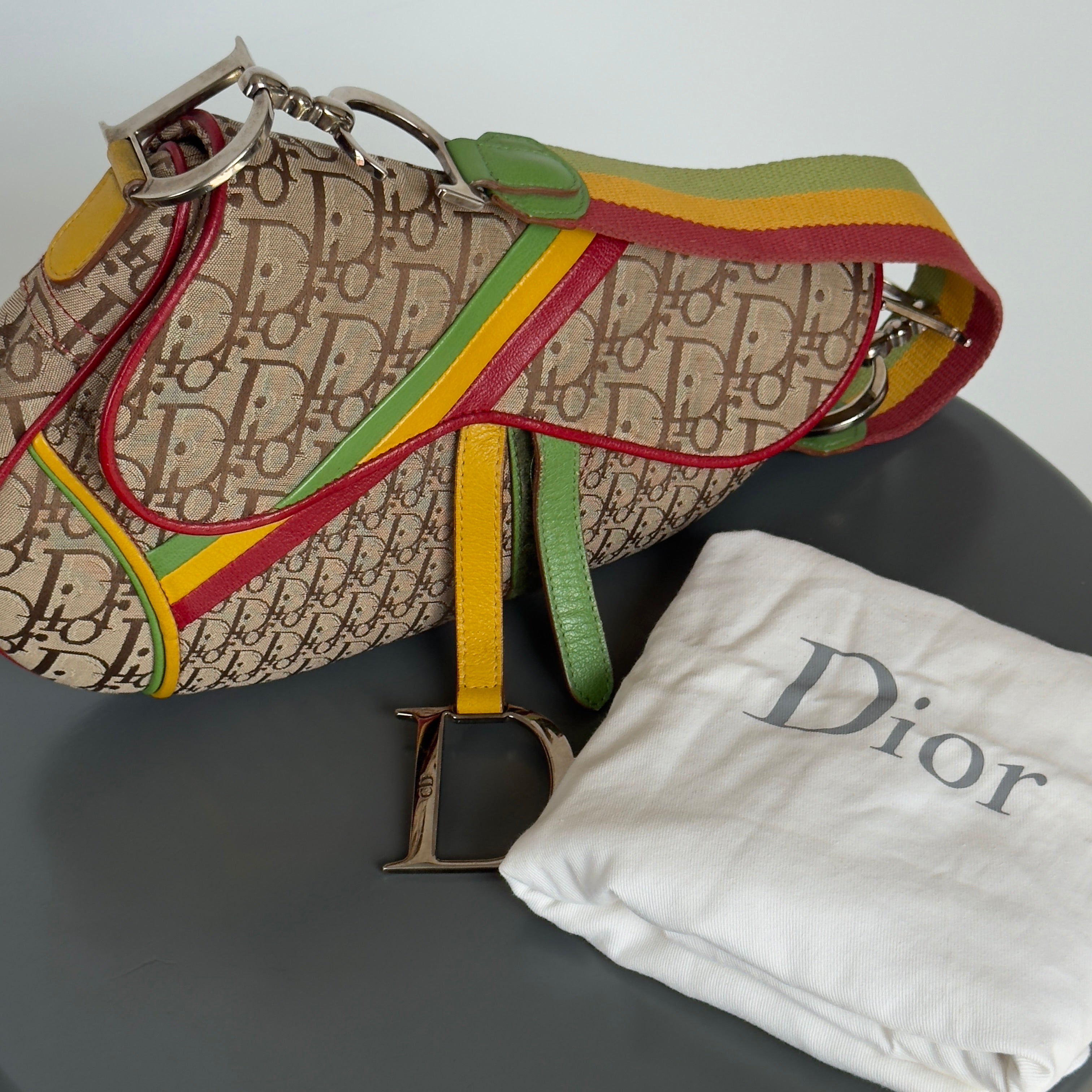 Dior Diorissimo Rasta Saddle Bag - Queen May
