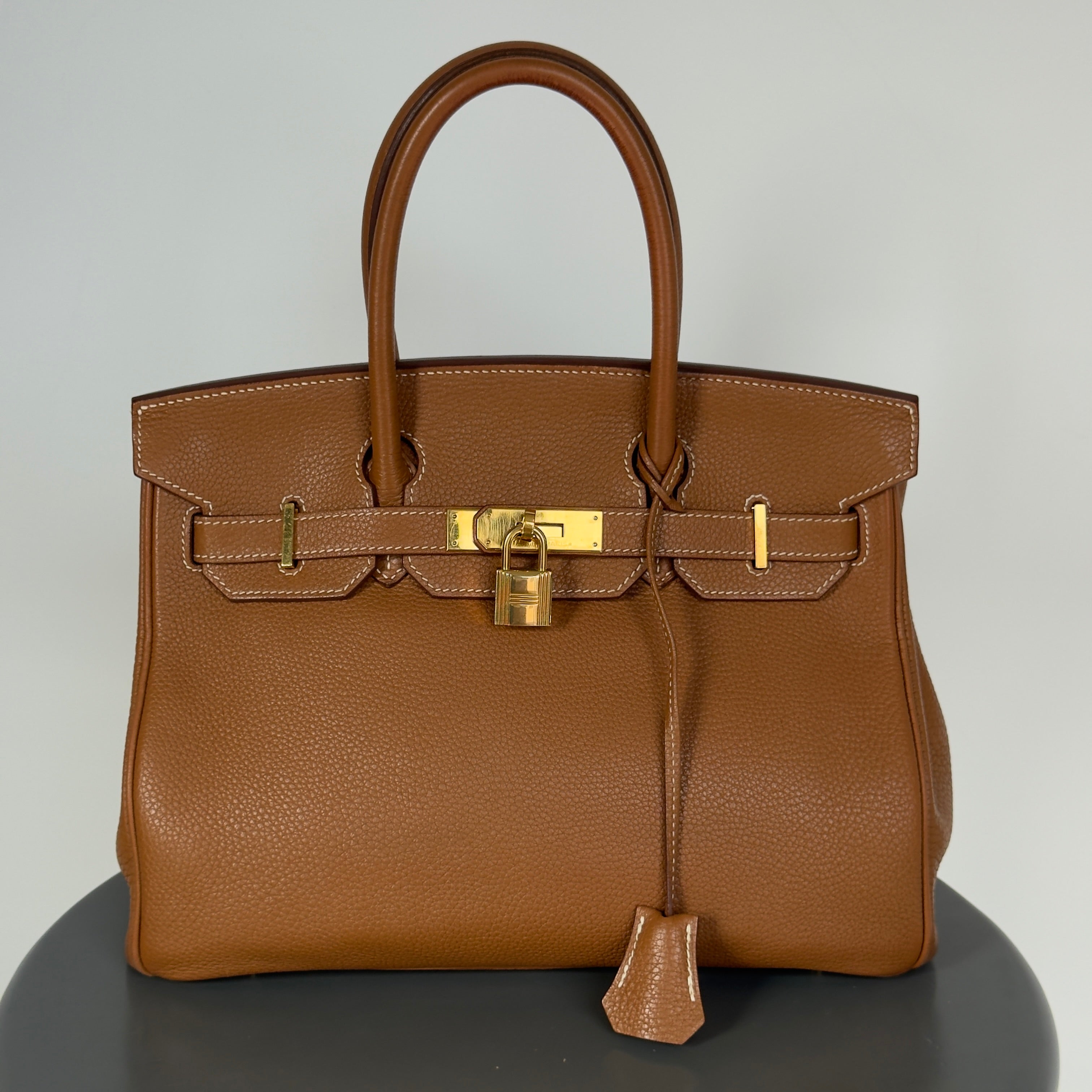 Hermes Birkin 30 Square P 2012 Togo Gold / Gold - Queen May