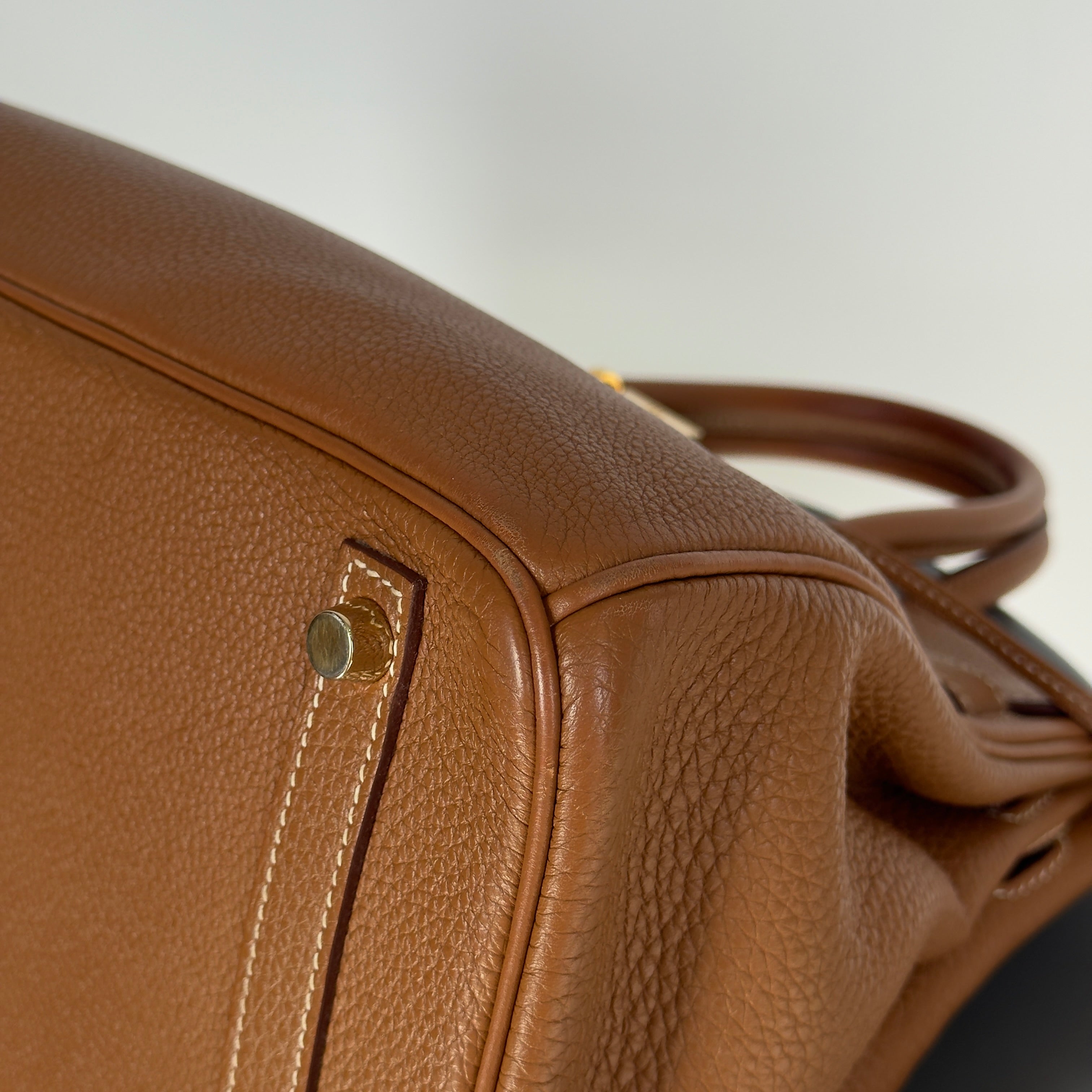 Hermes Birkin 30 Square P 2012 Togo Gold / Gold - Queen May