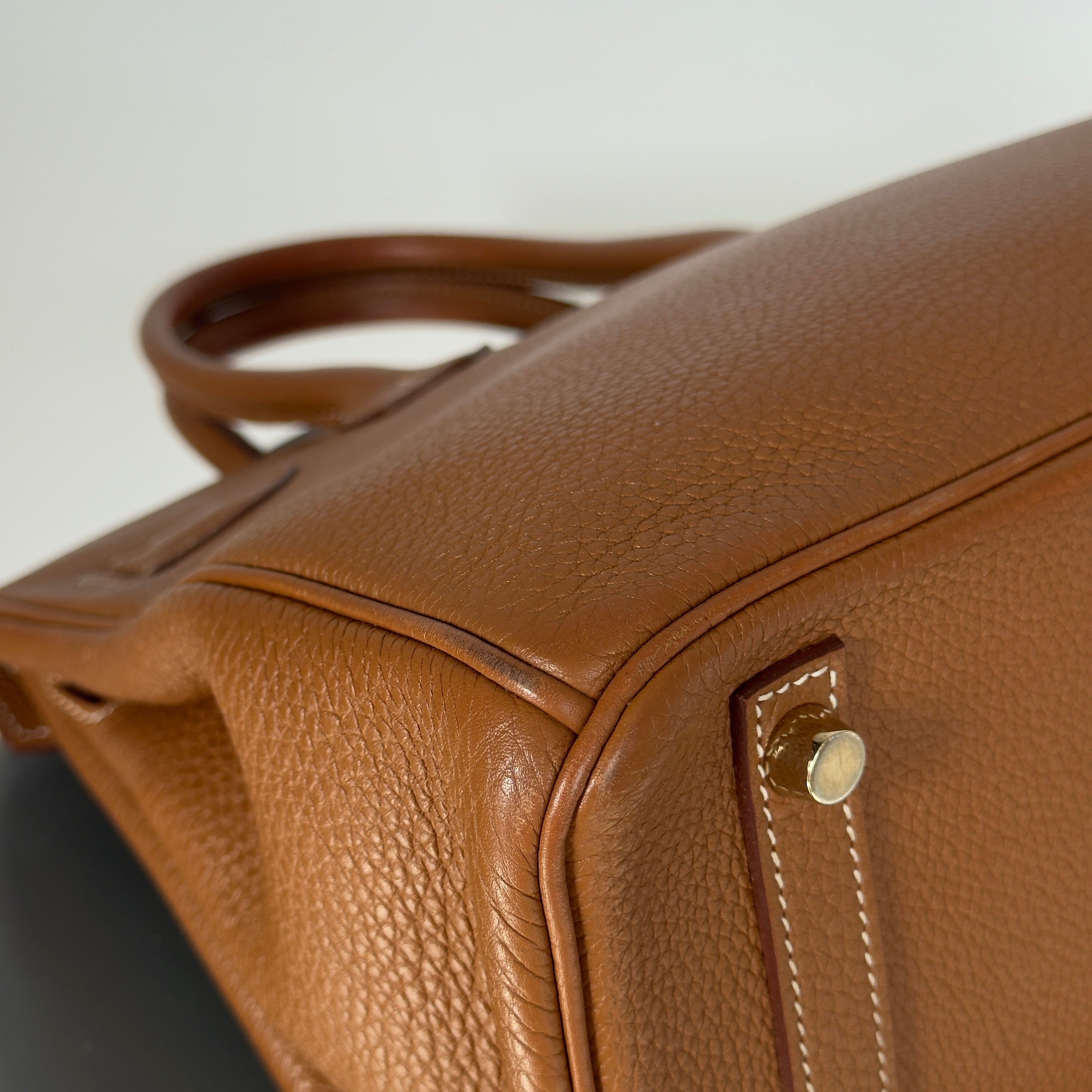 Hermes Birkin 30 Square P 2012 Togo Gold / Gold - Queen May