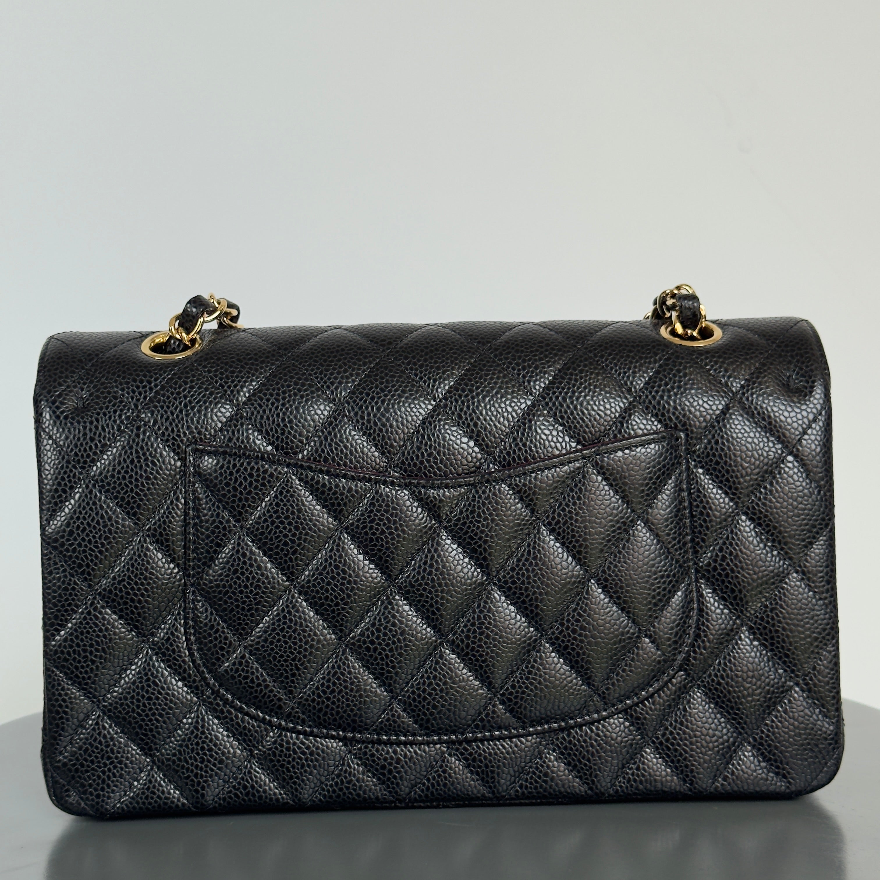 Chanel Medium Caviar Double Flap Black - Queen May