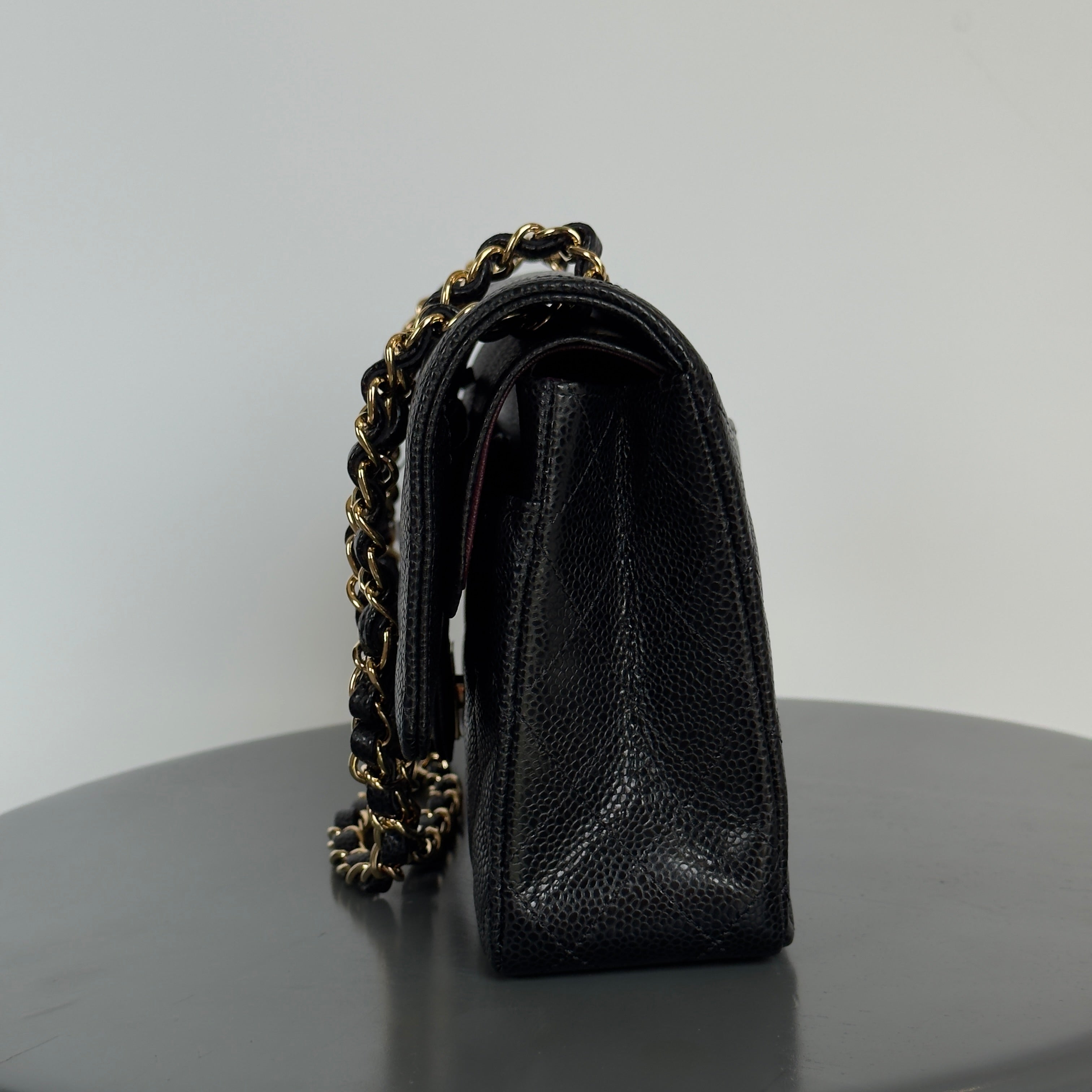 Chanel Medium Caviar Double Flap Black - Queen May