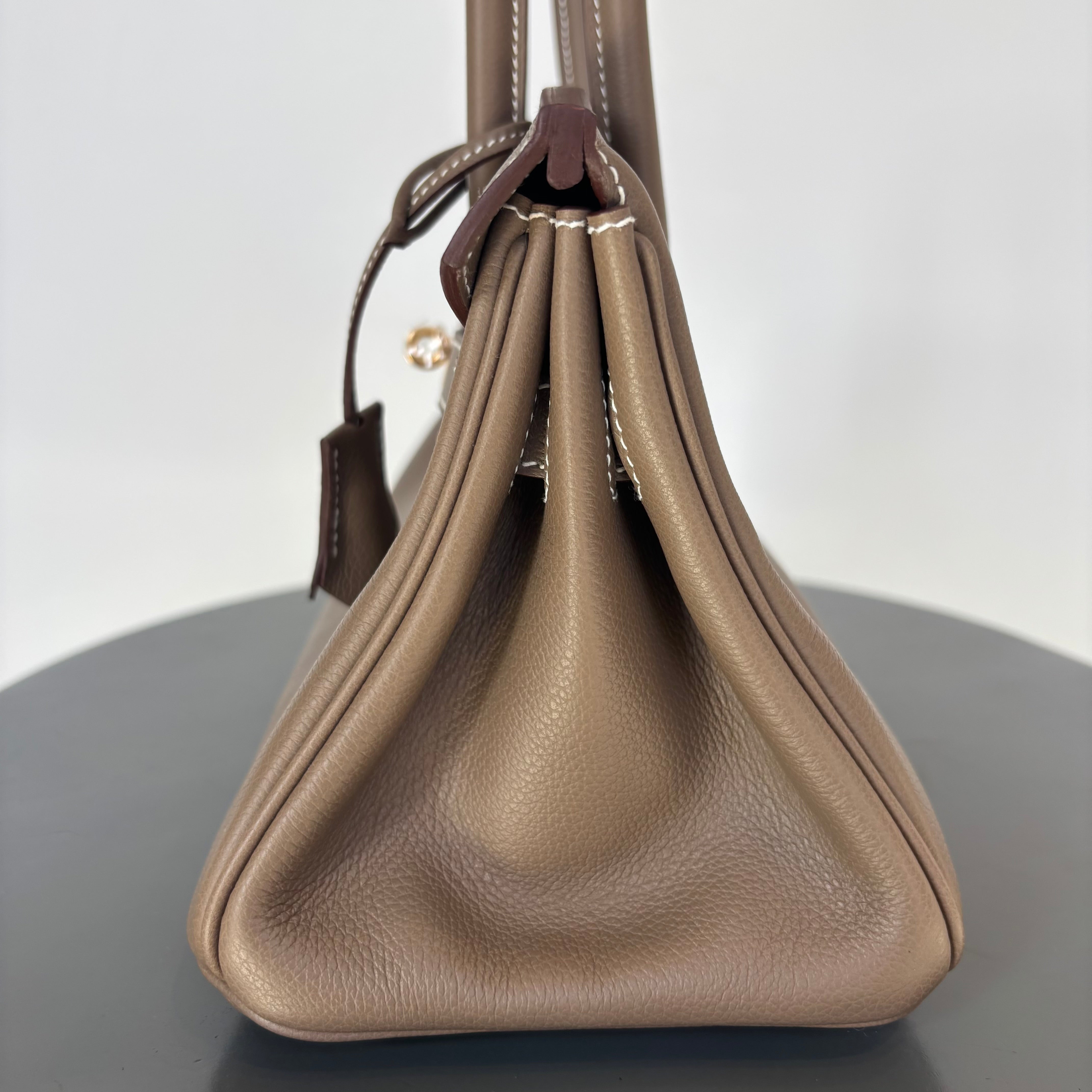 Hermes Evercolor Shoulder Birkin Light 29 Etoupe / Gold Hardware - Queen May